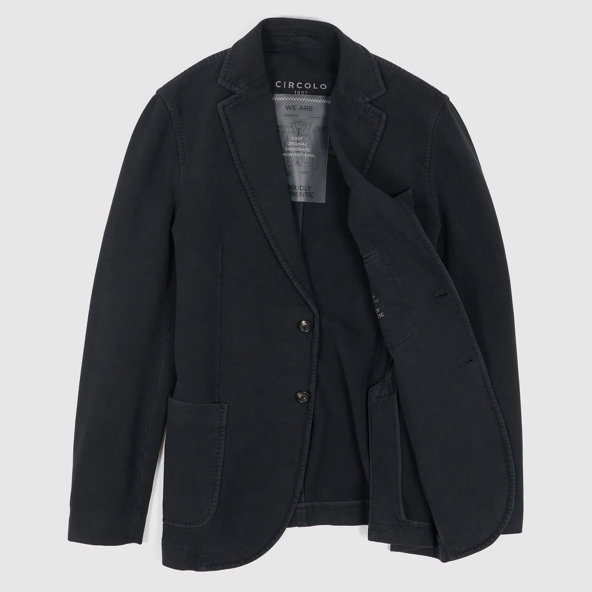 Circolo 1901 Man Easy Cotton Classic Blazer sold by DeeCee style product image thumbnail 2