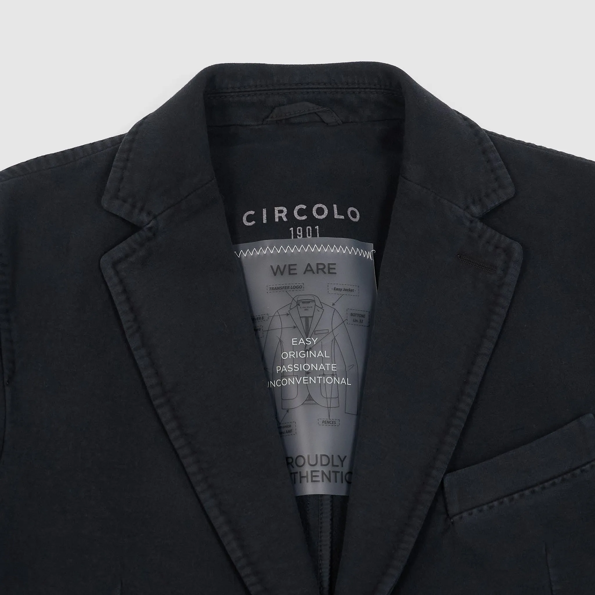Circolo 1901 Man Easy Cotton Classic Blazer sold by DeeCee style product image thumbnail 4