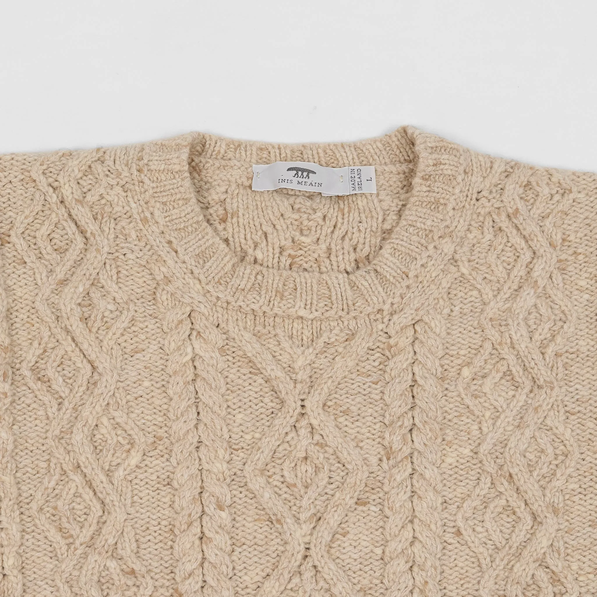 Inis Meáin Aran Cashmere/ Merino Wool Crew-Neck Pullover sold by DeeCee style product image thumbnail 3