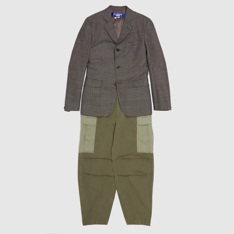 Junya Watanabe Man Wool Blazer W/Attached  Cargo Trousers sold by DeeCee style