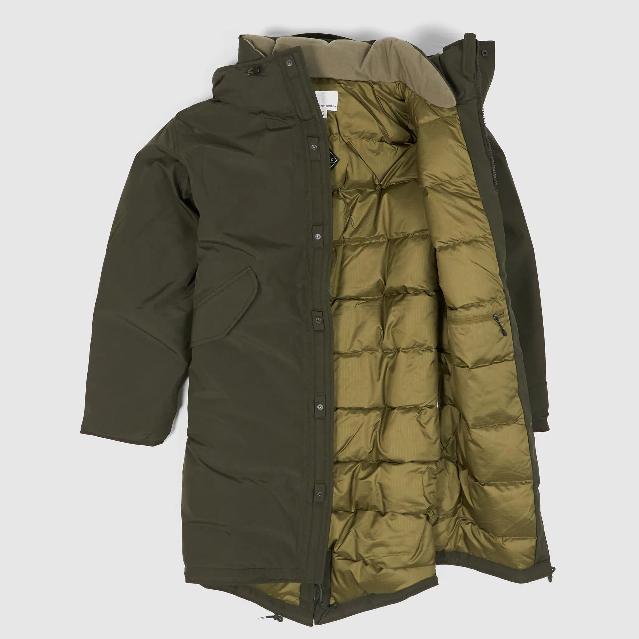 Nanamica Padded Gore-Tex Hooded Fishtail Down Parka sold by DeeCee style product image thumbnail 2