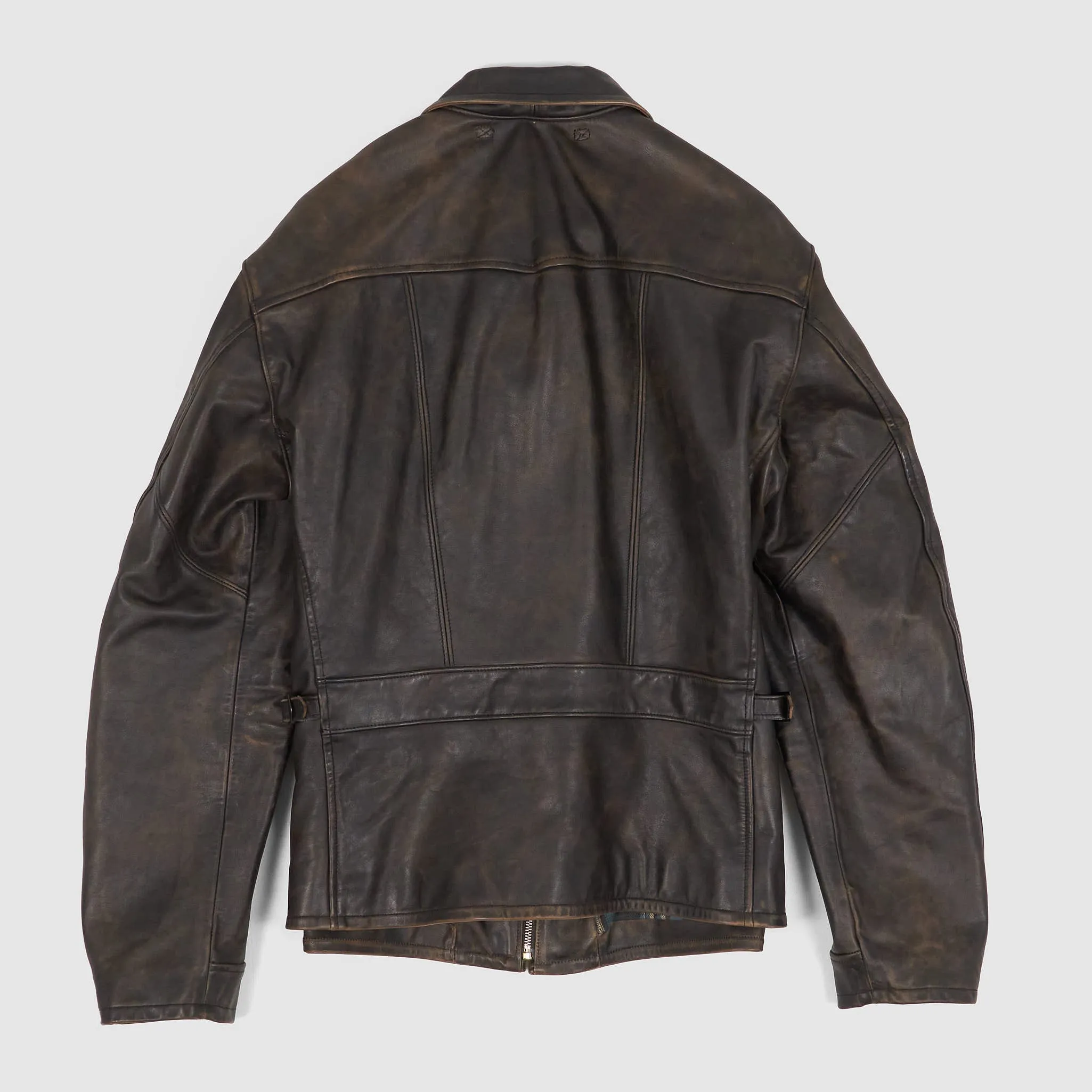 Double RL Motor Leather Jacket sold by DeeCee style product image thumbnail 3