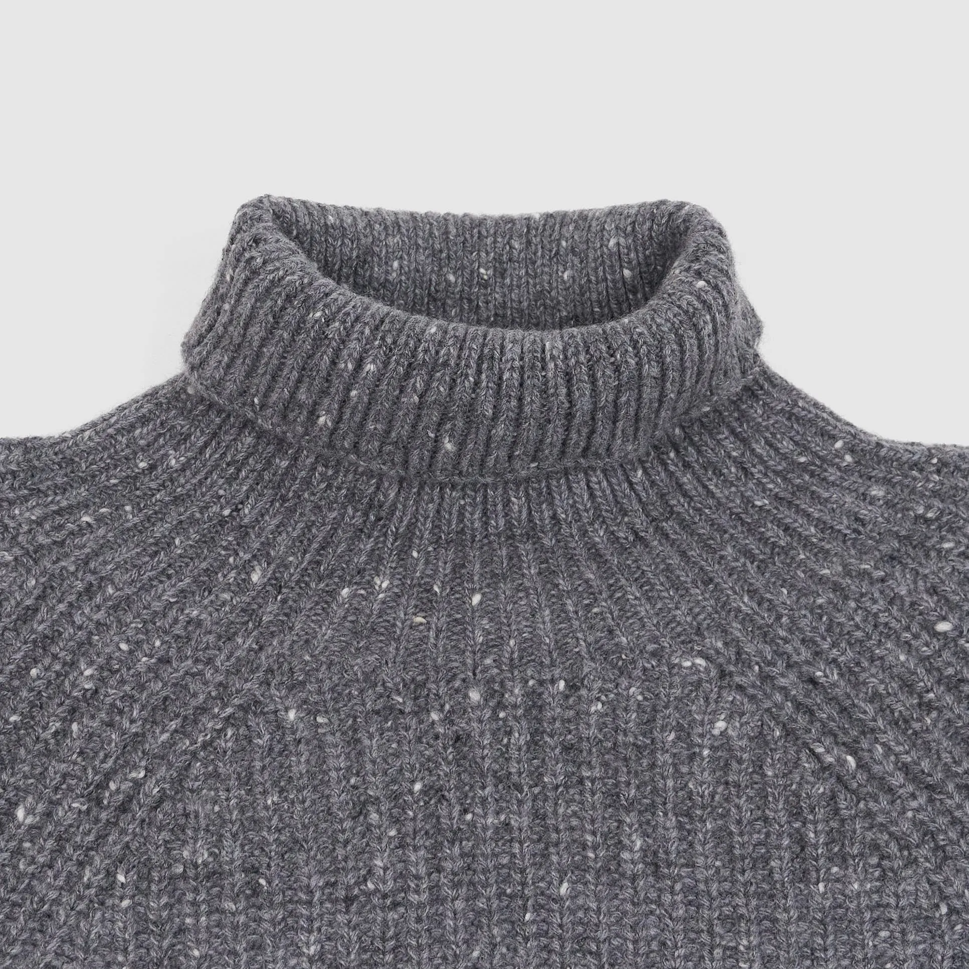 Inis Meáin Boat Builder Merino Cashmere Knitted Roll-Neck Jumper sold by DeeCee style product image thumbnail 3