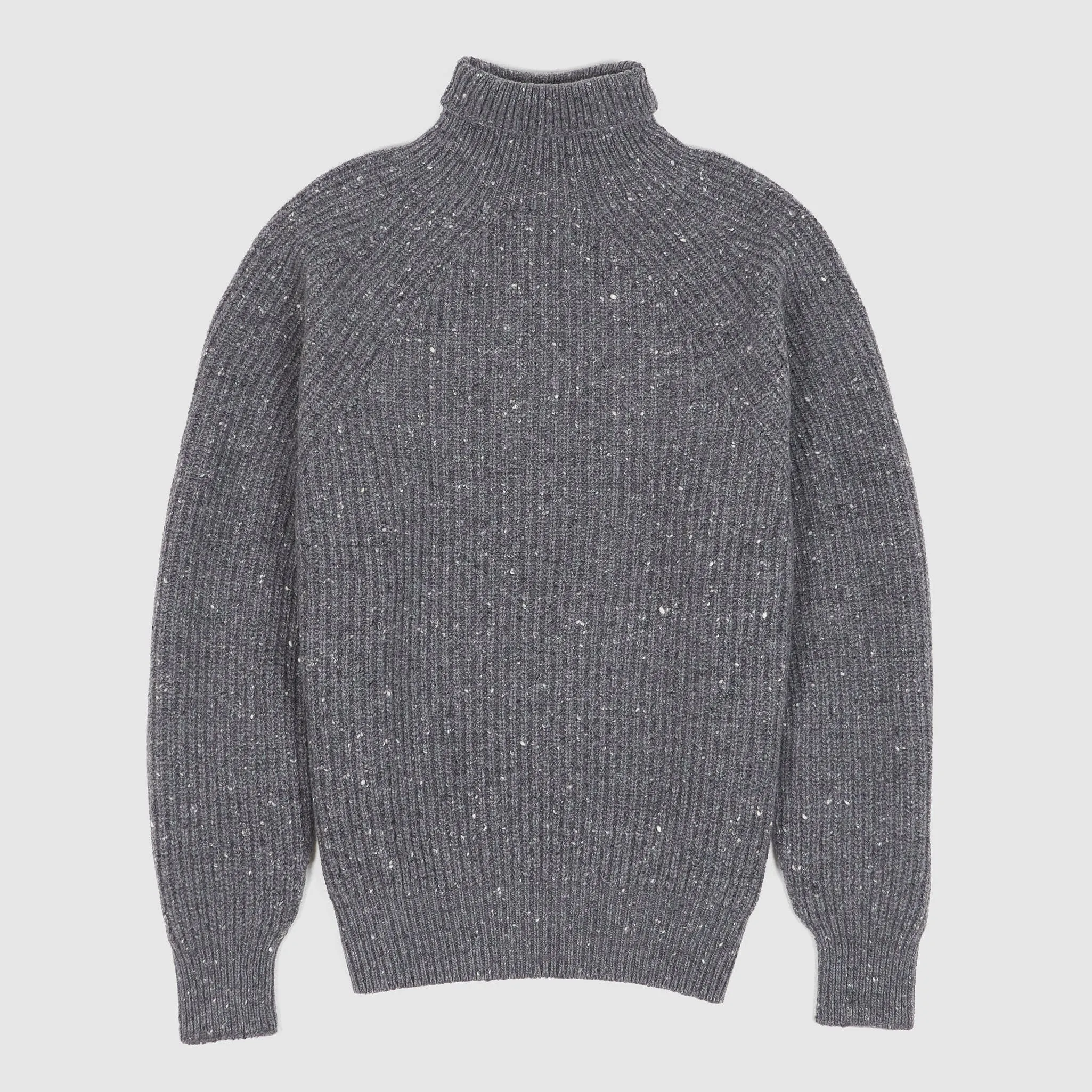 Inis Meáin Boat Builder Merino Cashmere Knitted Roll-Neck Jumper sold by DeeCee style product image thumbnail 2