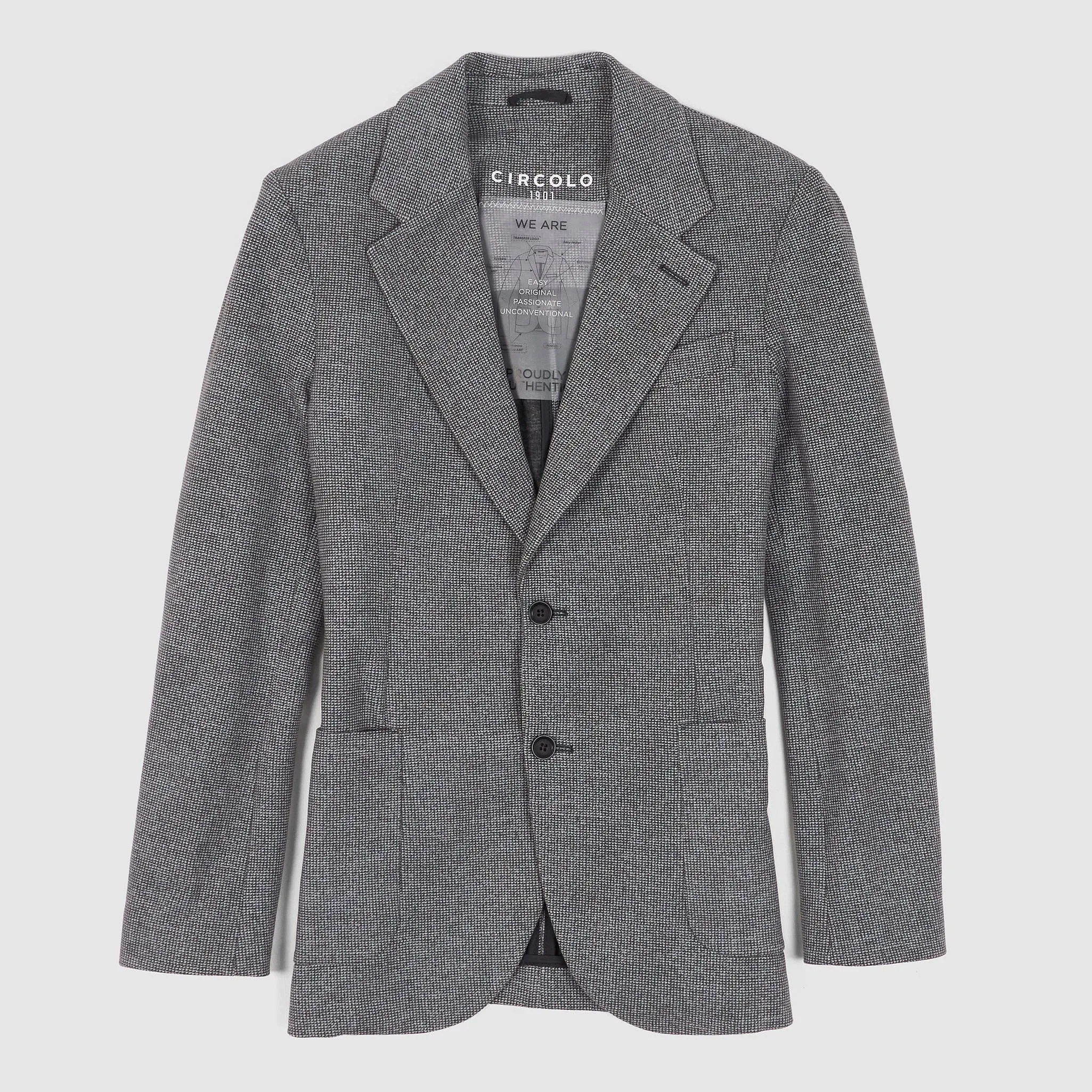 Circolo 1901 Man Fleece Blazer sold by DeeCee style