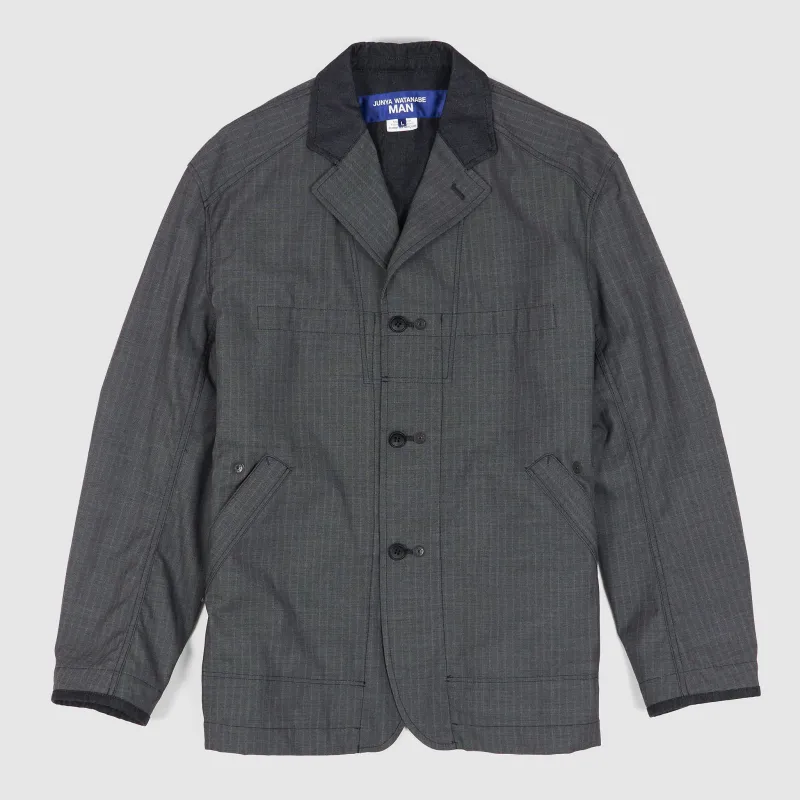 Junya Watanabe MAN Reversible Pinstripe Blazer sold by DeeCee style