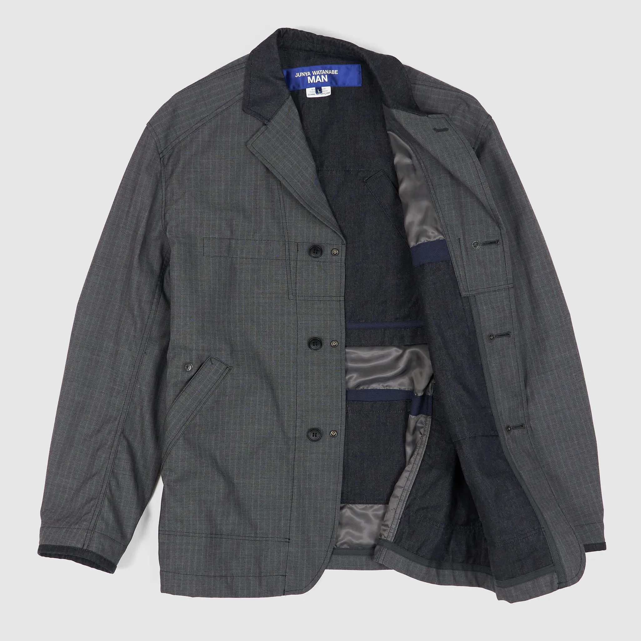 Junya Watanabe MAN Reversible Pinstripe Blazer sold by DeeCee style product image thumbnail 2