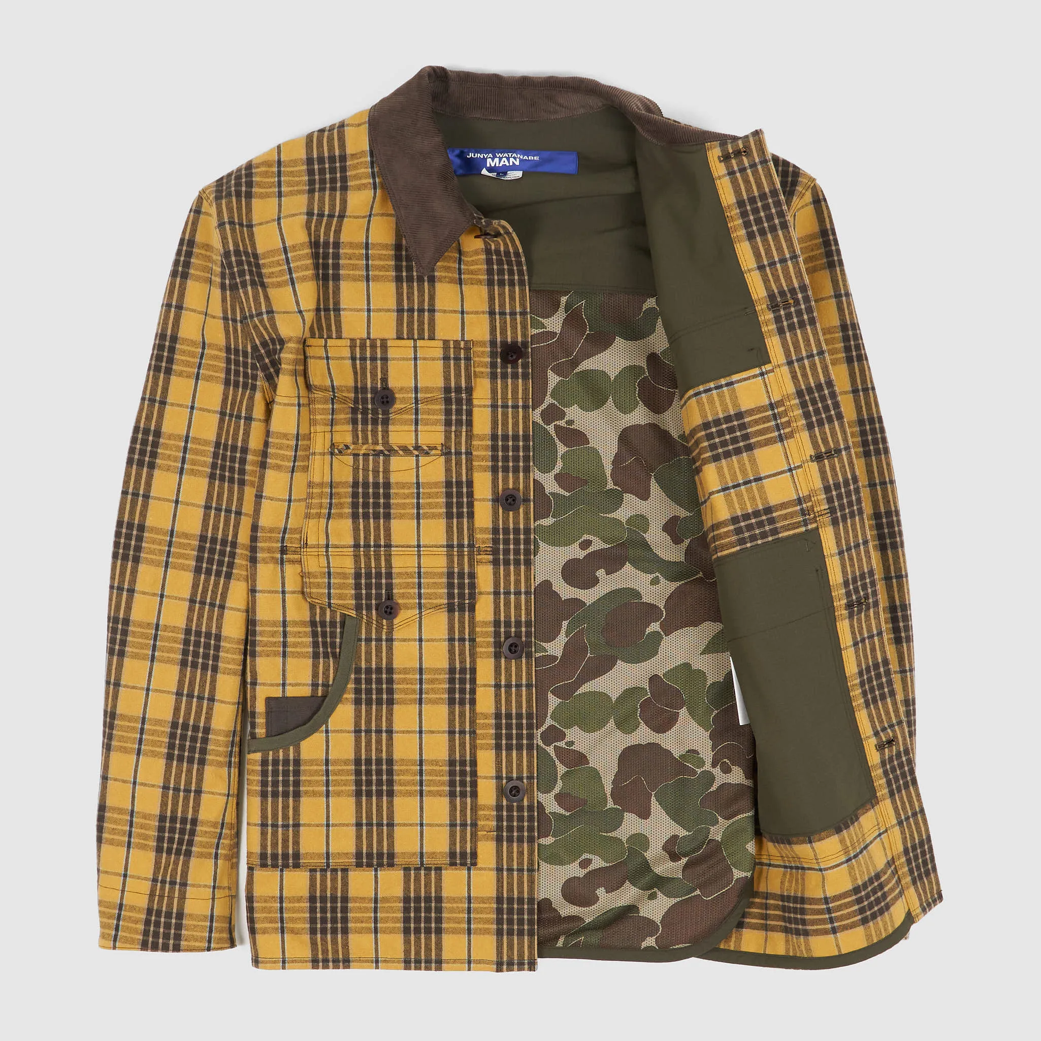 Junya Watanabe MAN Plaid Work Jacket With Camouflage Lining sold by DeeCee style product image thumbnail 2