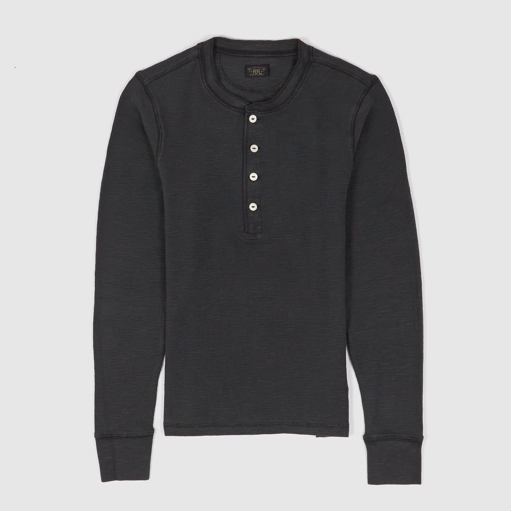 Double RL Ladies Long Sleeve Henley Shirt sold by DeeCee style