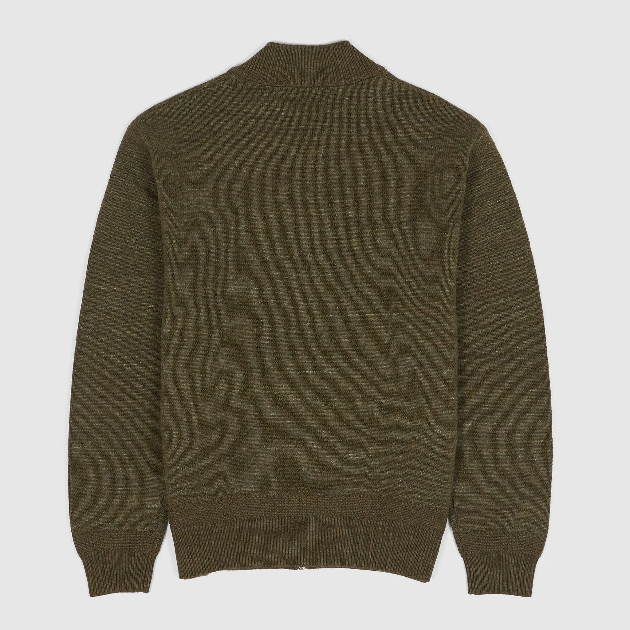 Double RL Knitted Zip Crew Neck Cardigan sold by DeeCee style product image thumbnail 2