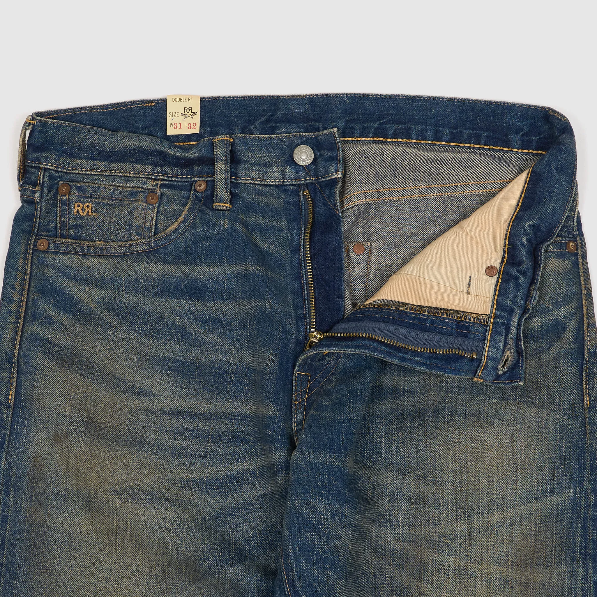 Double RL High Slim Full Length Yosemite Stone Wash East West Jeans sold by DeeCee style product image thumbnail 4