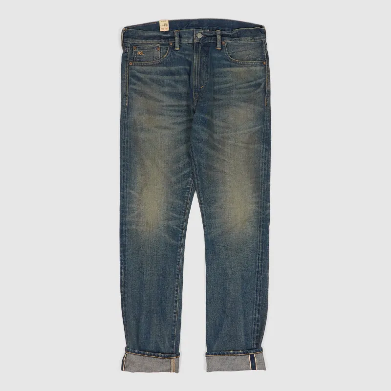 Double RL High Slim Full Length Yosemite Stone Wash East West Jeans sold by DeeCee style