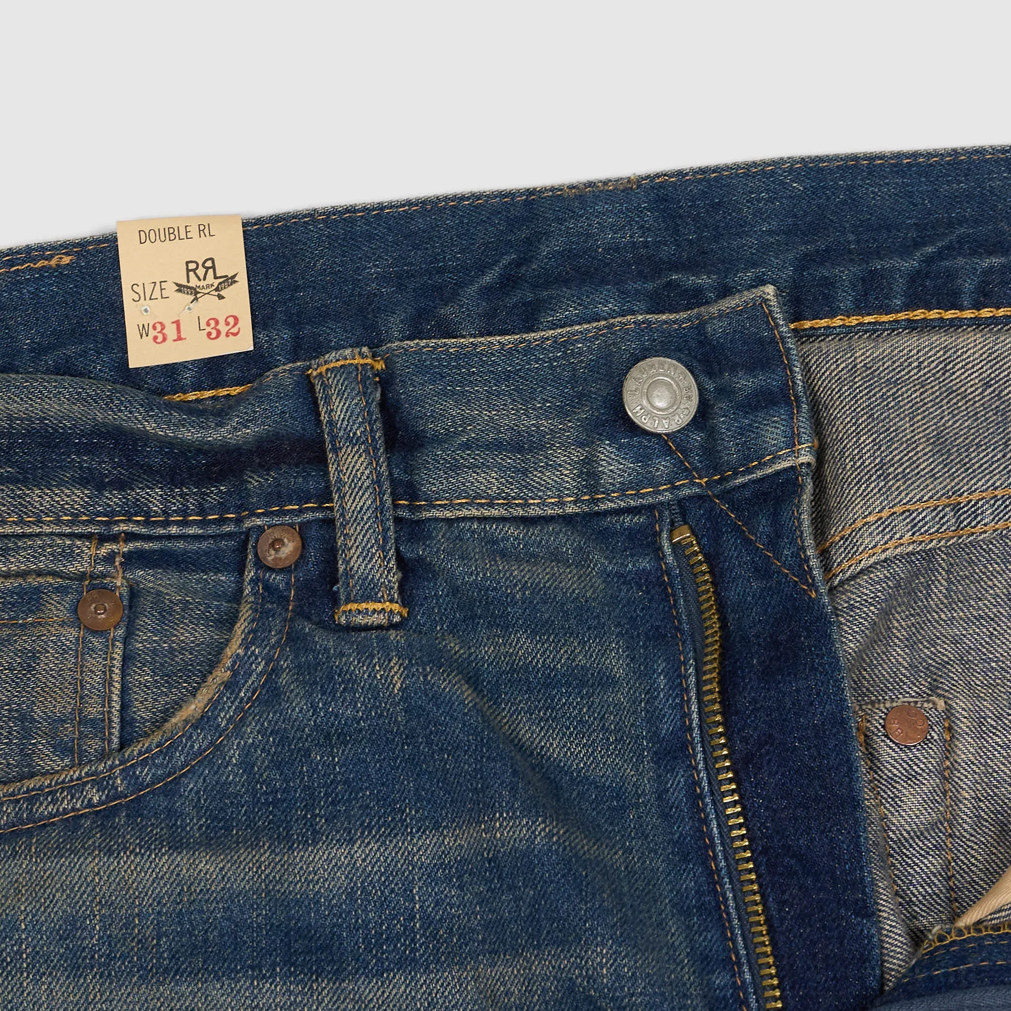 Double RL High Slim Full Length Yosemite Stone Wash East West Jeans sold by DeeCee style product image thumbnail 5