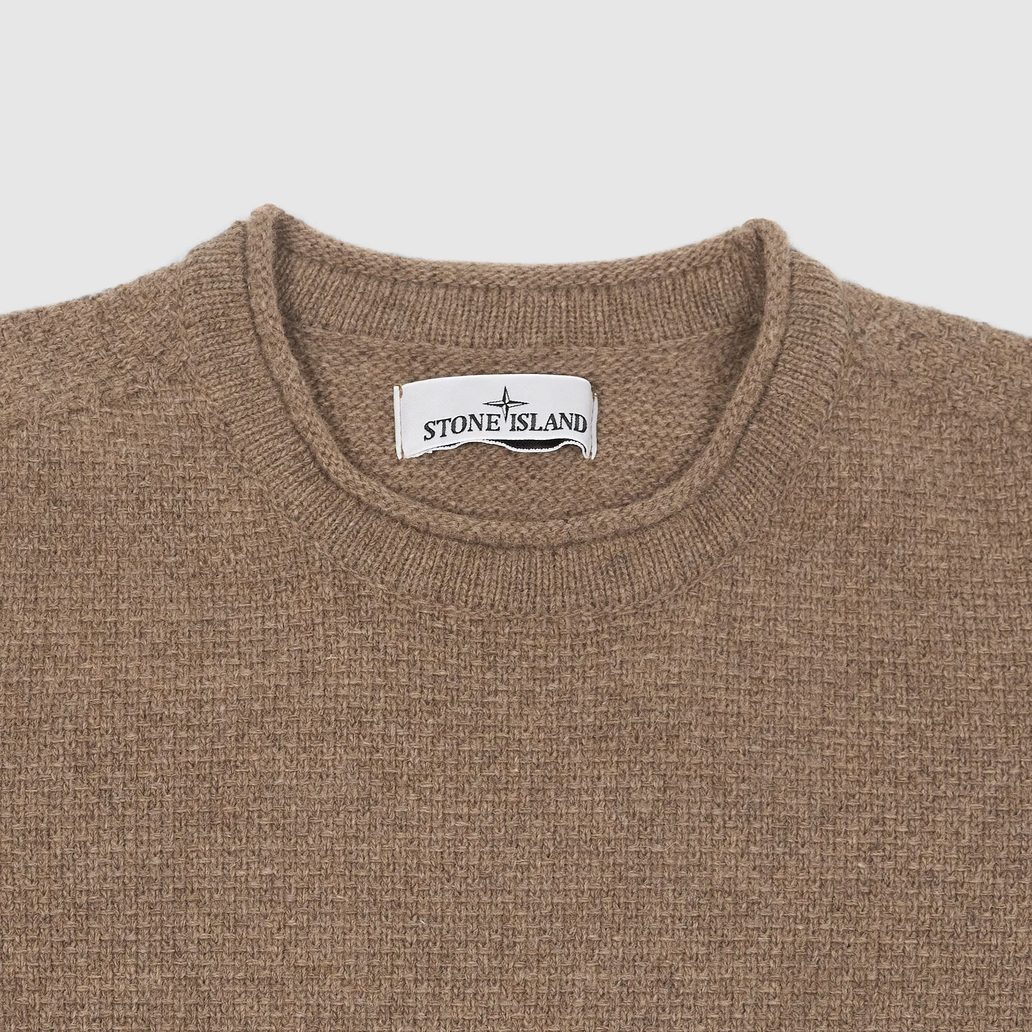 Stone Island Knitted Rolled Crew Neck Basket Knitted Jumper sold by DeeCee style product image thumbnail 3