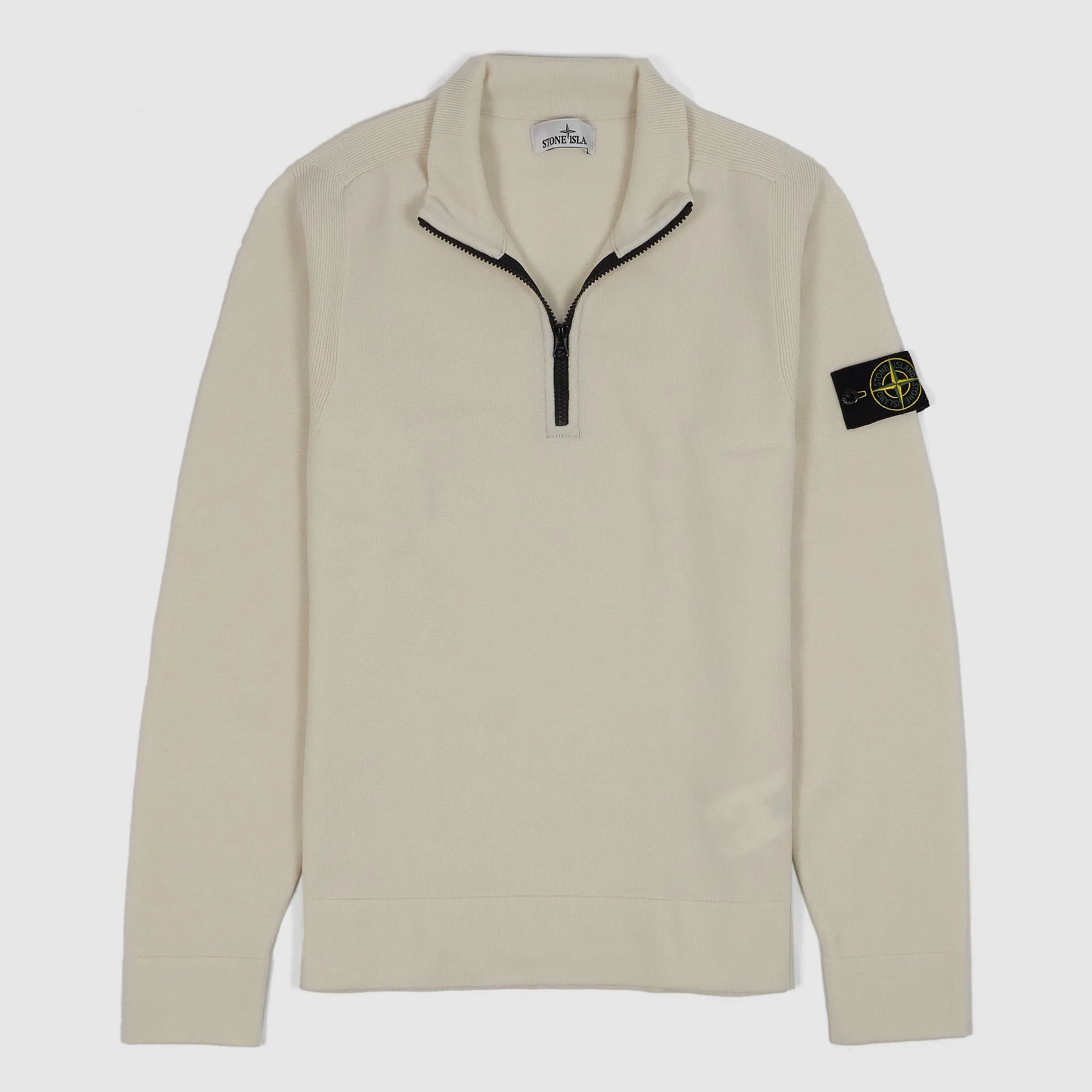 Stone Island Knitted Half Zip Troyer Pullover sold by DeeCee style