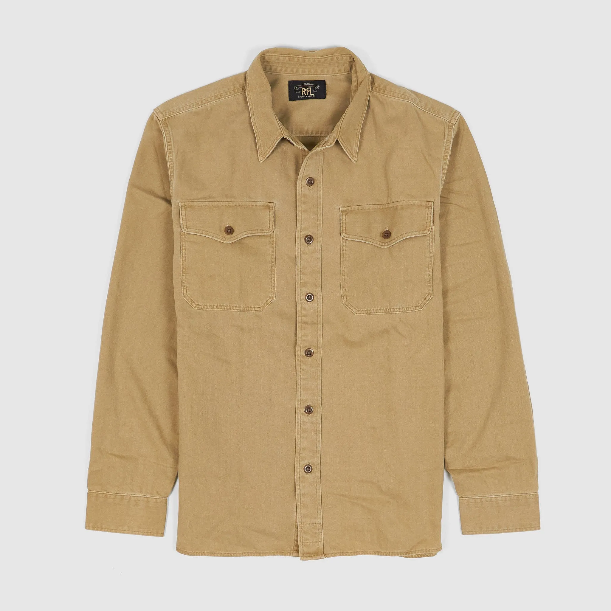 Double RL Long Sleeve Officer Sport Shirt sold by DeeCee style