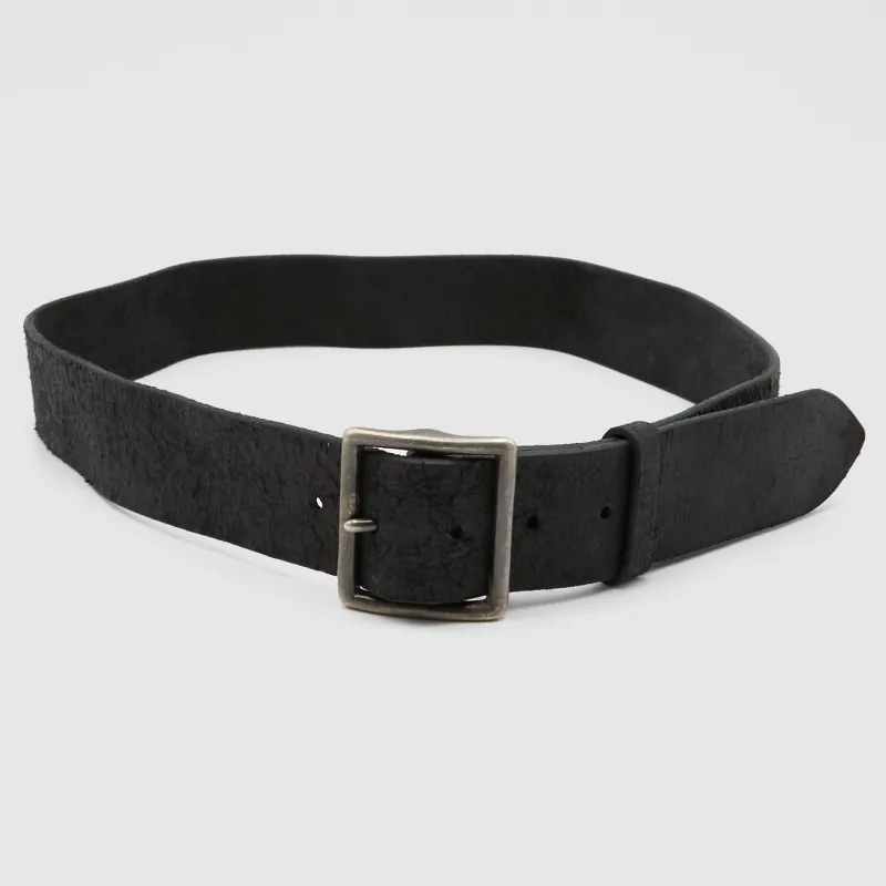 Double RL Distressed Rough-out Leather Belt sold by DeeCee style