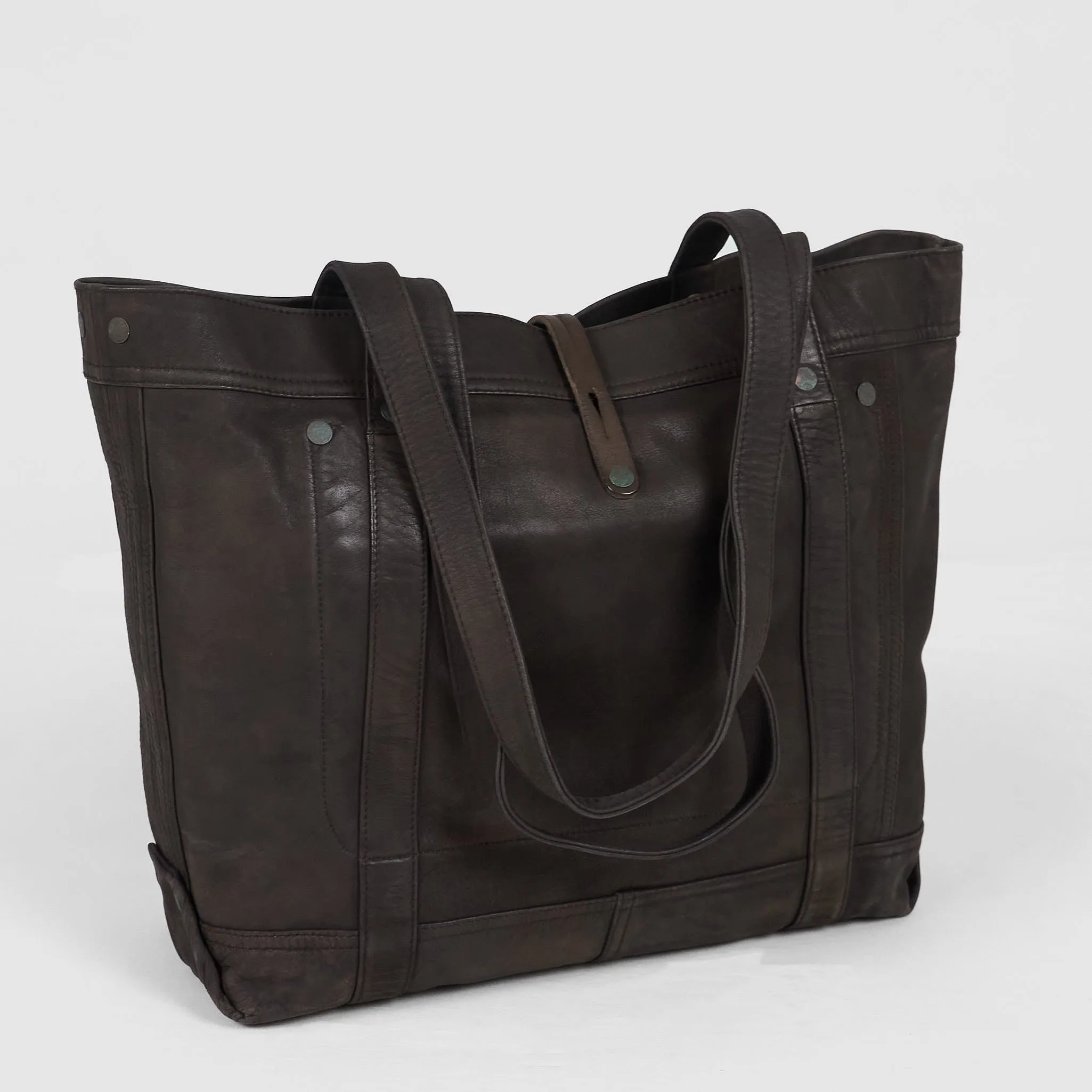 Double RL Leather Everyday Tote Bag sold by DeeCee style product image thumbnail 2