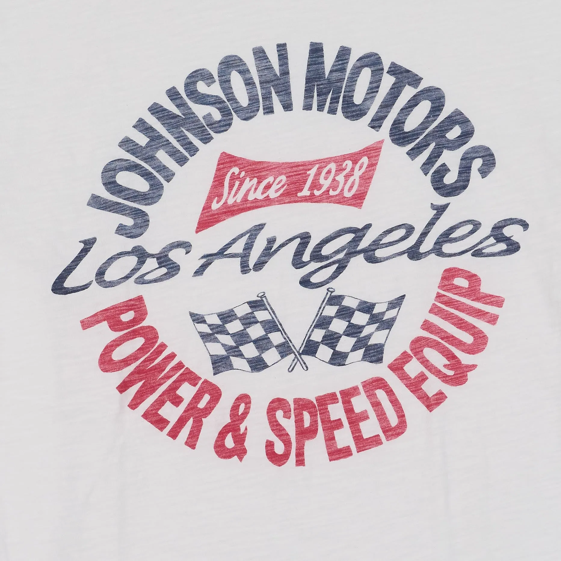 Johnson Motors Inc. LA-Power Speed Crew Neck T-Shirts sold by DeeCee style product image thumbnail 2