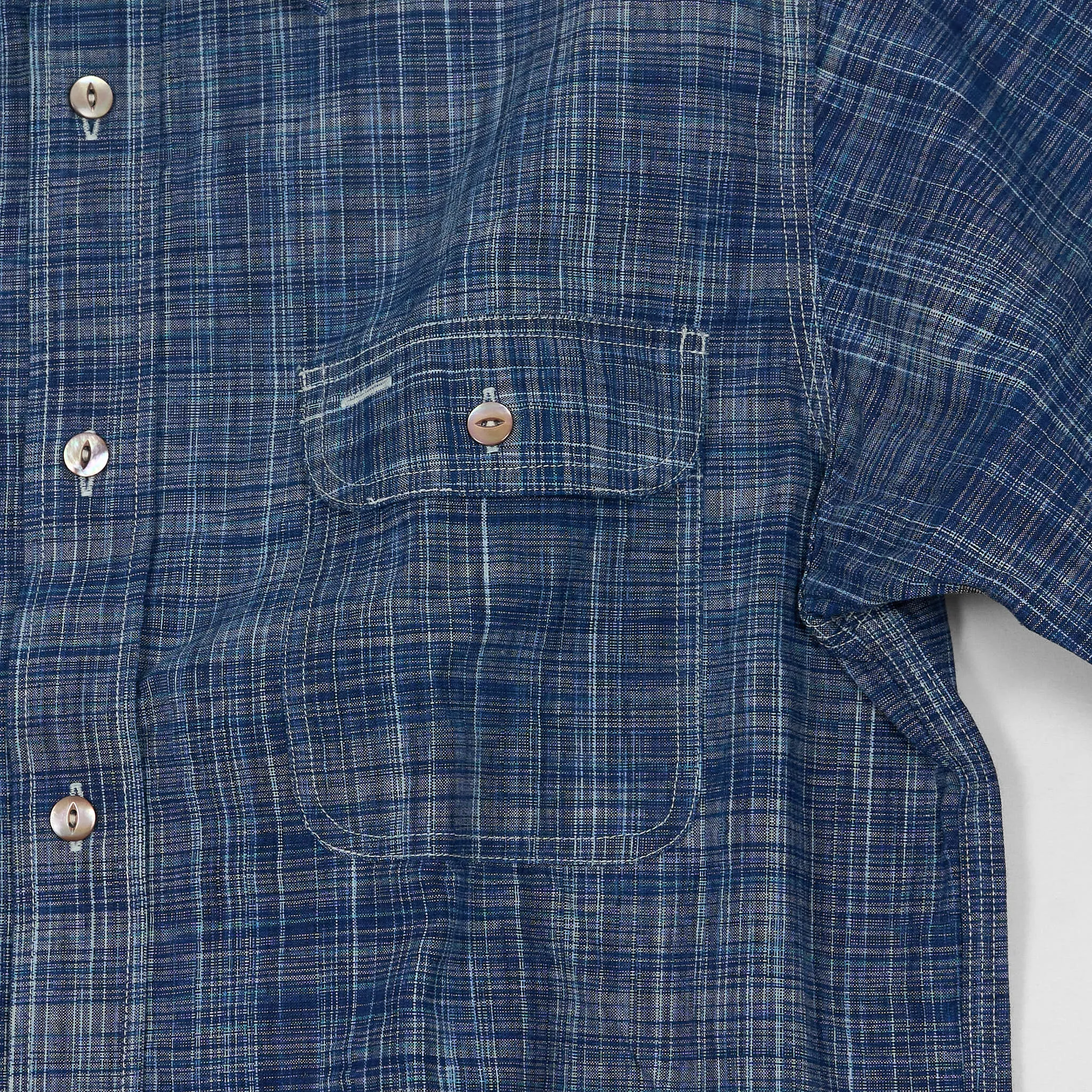 Sugar Cane Structured Indigo Dyed Work Shirt sold by DeeCee style product image thumbnail 5