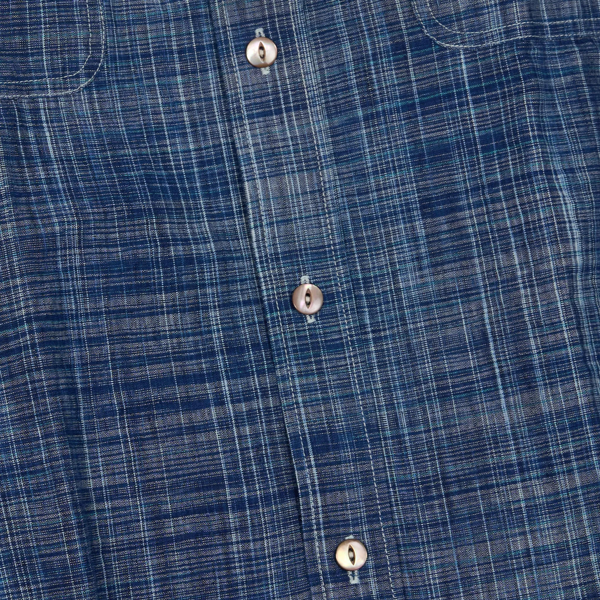 Sugar Cane Structured Indigo Dyed Work Shirt sold by DeeCee style product image thumbnail 4