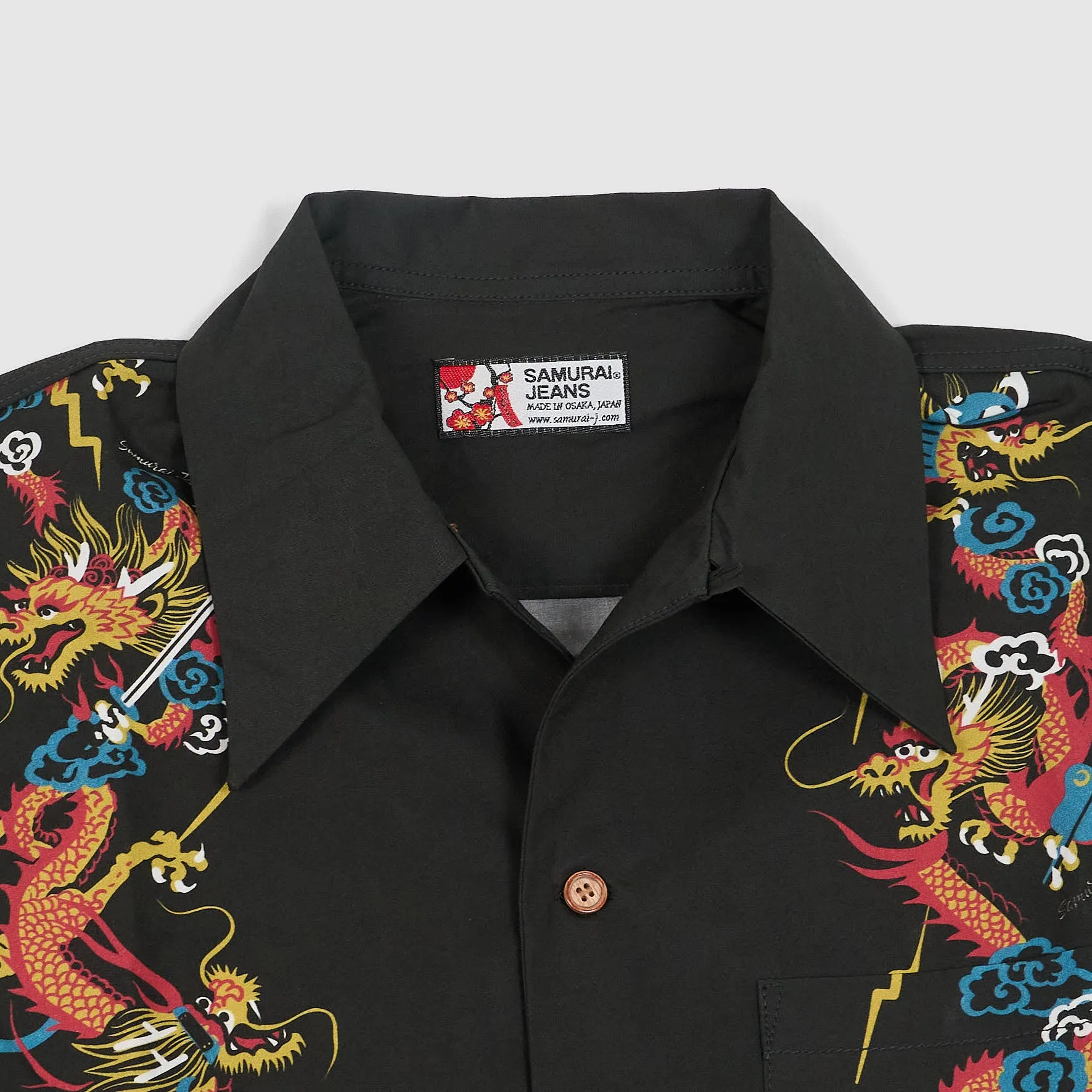 Samurai Jeans Short Sleeve Aloha Hawaiian Shirt sold by DeeCee style product image thumbnail 3