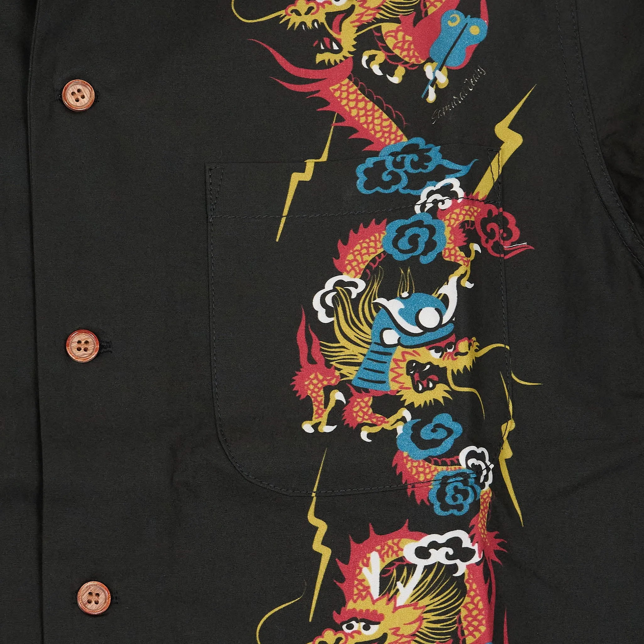 Samurai Jeans Short Sleeve Aloha Hawaiian Shirt sold by DeeCee style product image thumbnail 5