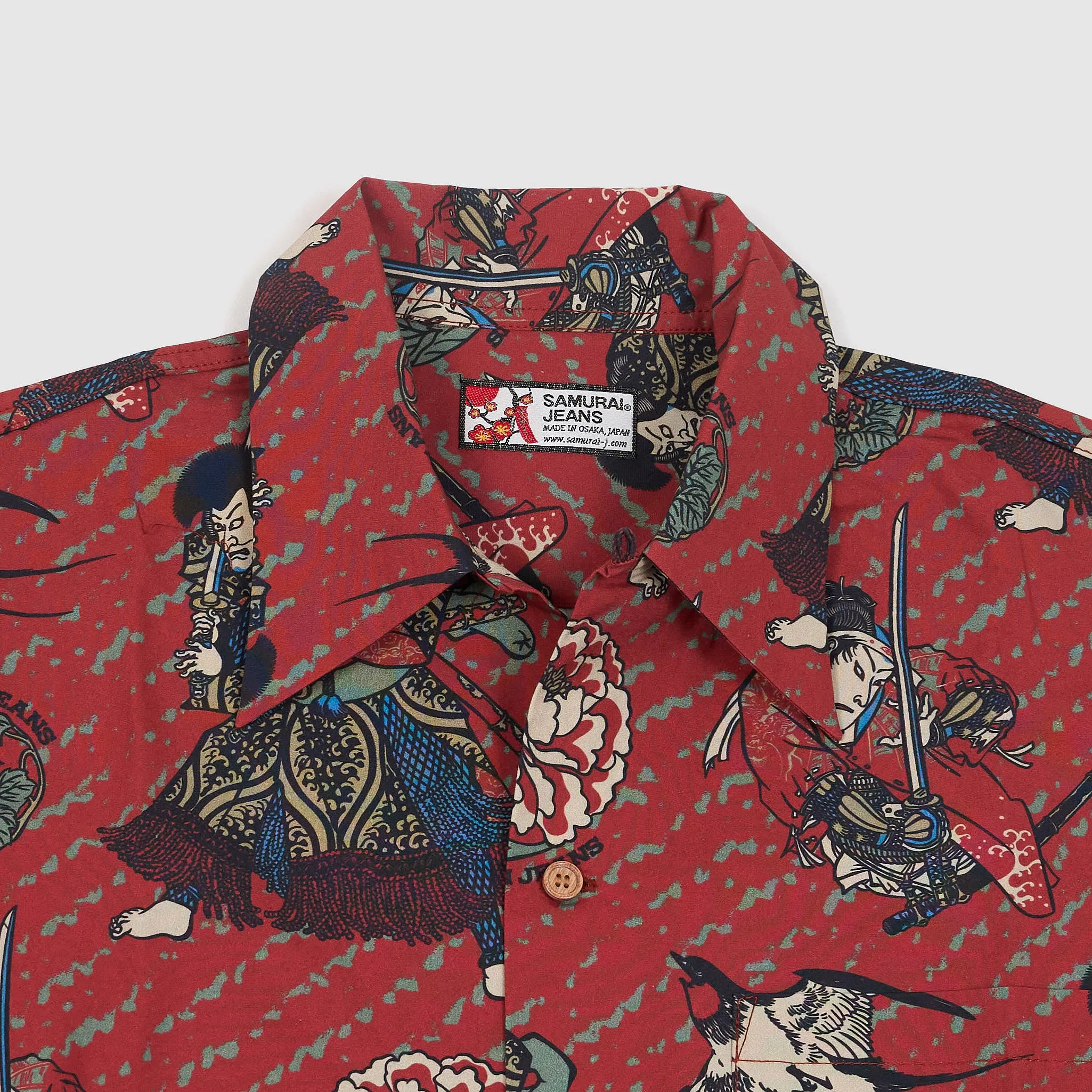 Samurai Jeans Short Sleeve Aloha Hawaiian Shirt sold by DeeCee style product image thumbnail 3