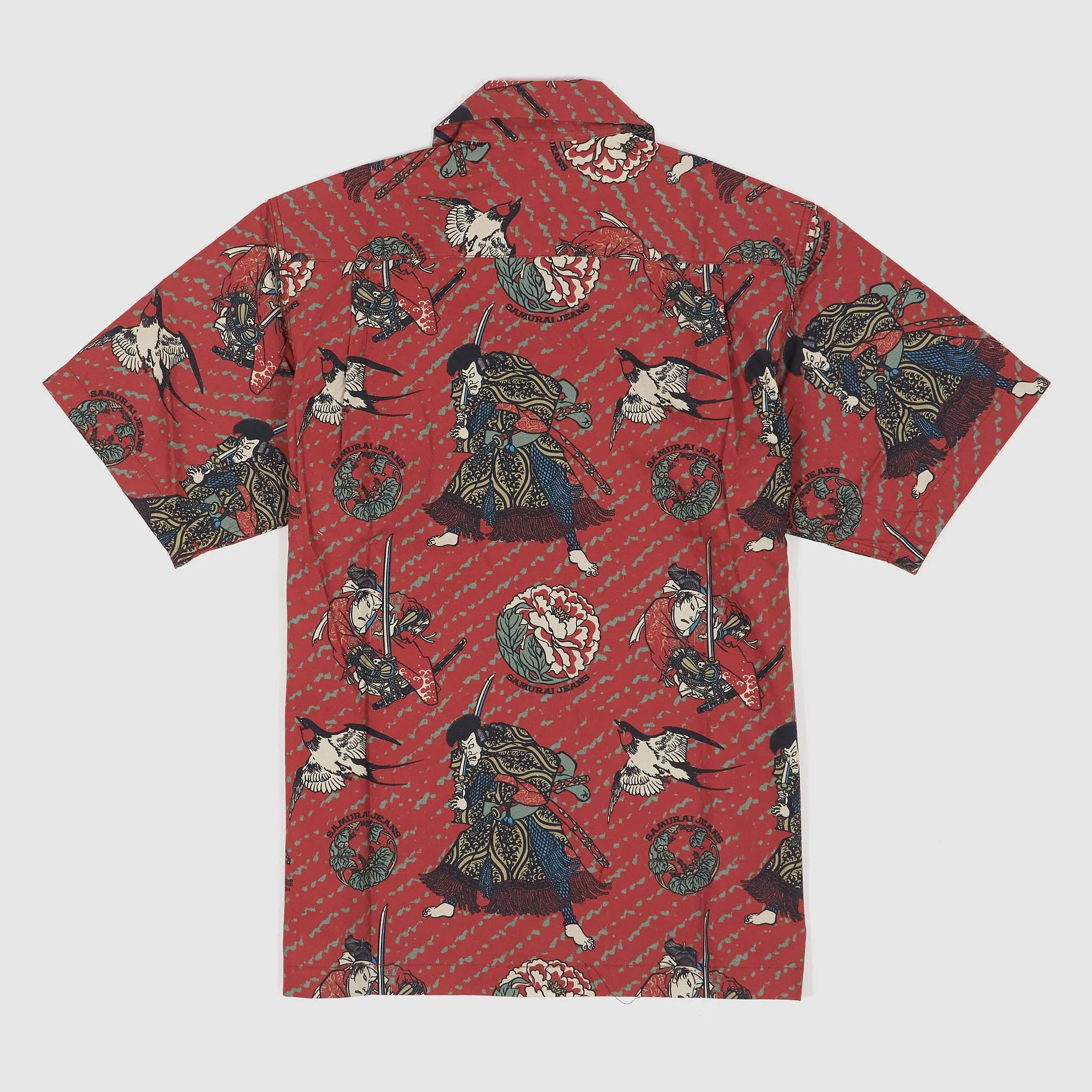 Samurai Jeans Short Sleeve Aloha Hawaiian Shirt sold by DeeCee style product image thumbnail 2