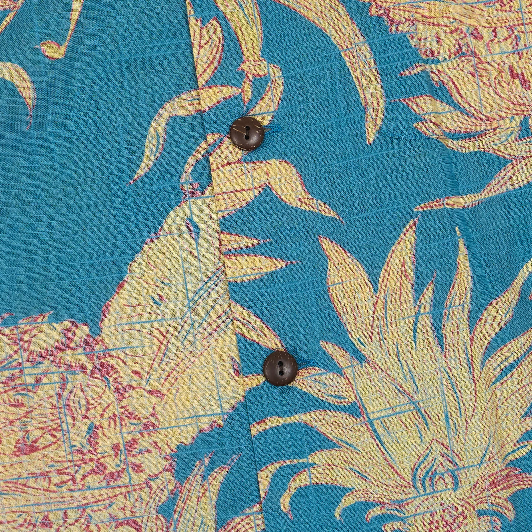 Sun Surf Pineapple Cotton/ Linen Hawaiian Shirt sold by DeeCee style product image thumbnail 4