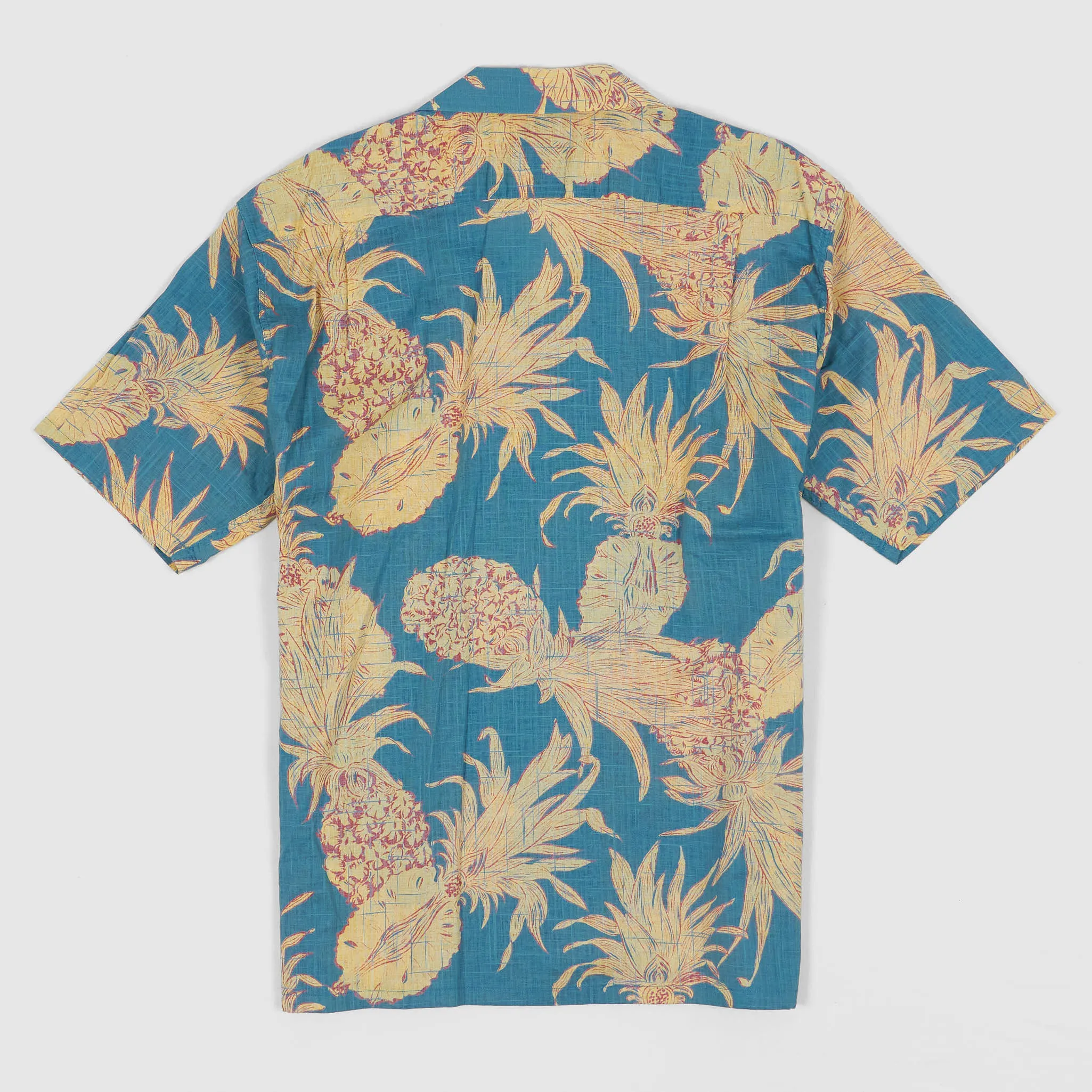 Sun Surf Pineapple Cotton/ Linen Hawaiian Shirt sold by DeeCee style product image thumbnail 2