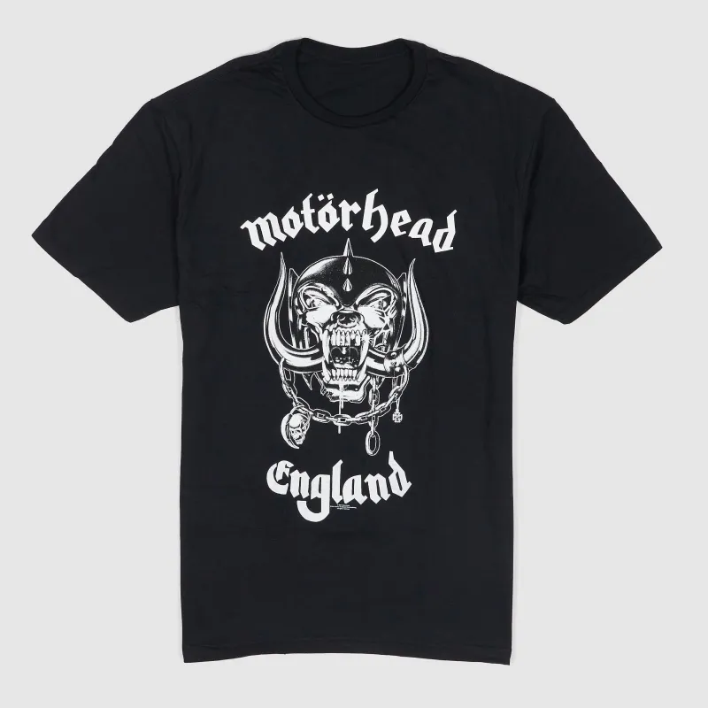 Motörhead Tee England Crew Neck Rock T-Shirt sold by DeeCee style
