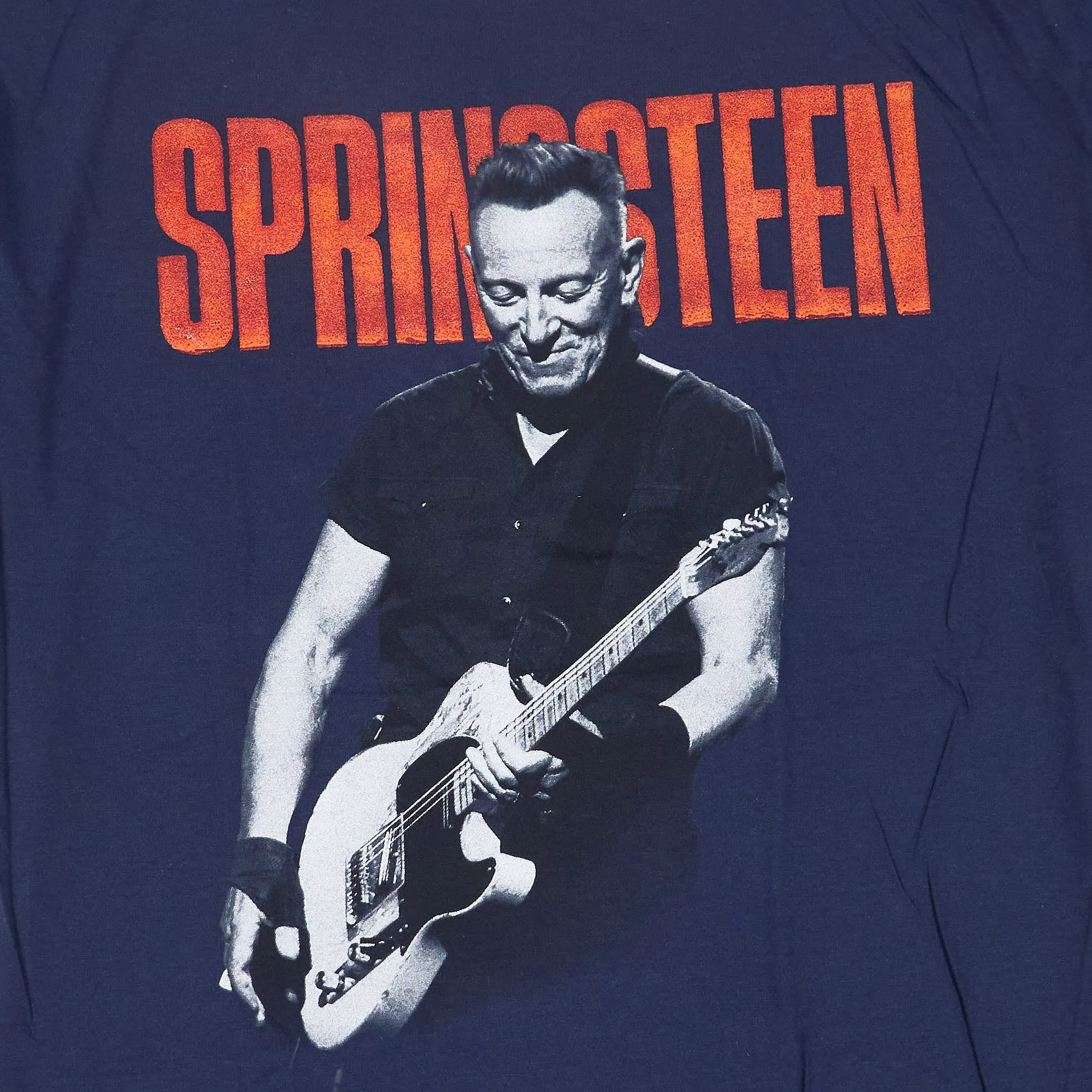 Bruce Springsten 23 Tour Guitar Crew Neck Rock T-Shirt sold by DeeCee style product image thumbnail 3