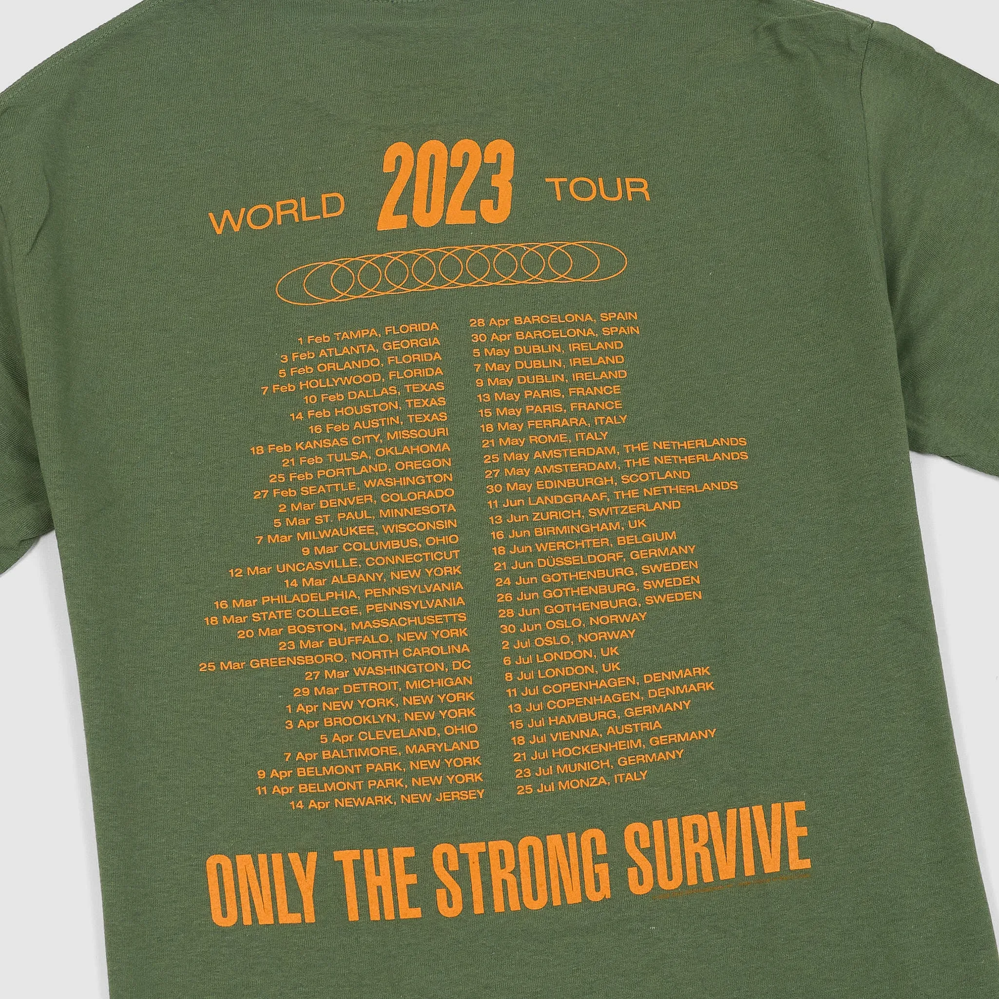 Bruce Springsteen Tour 23 Crew Neck Rock T-Shirt sold by DeeCee style product image thumbnail 3