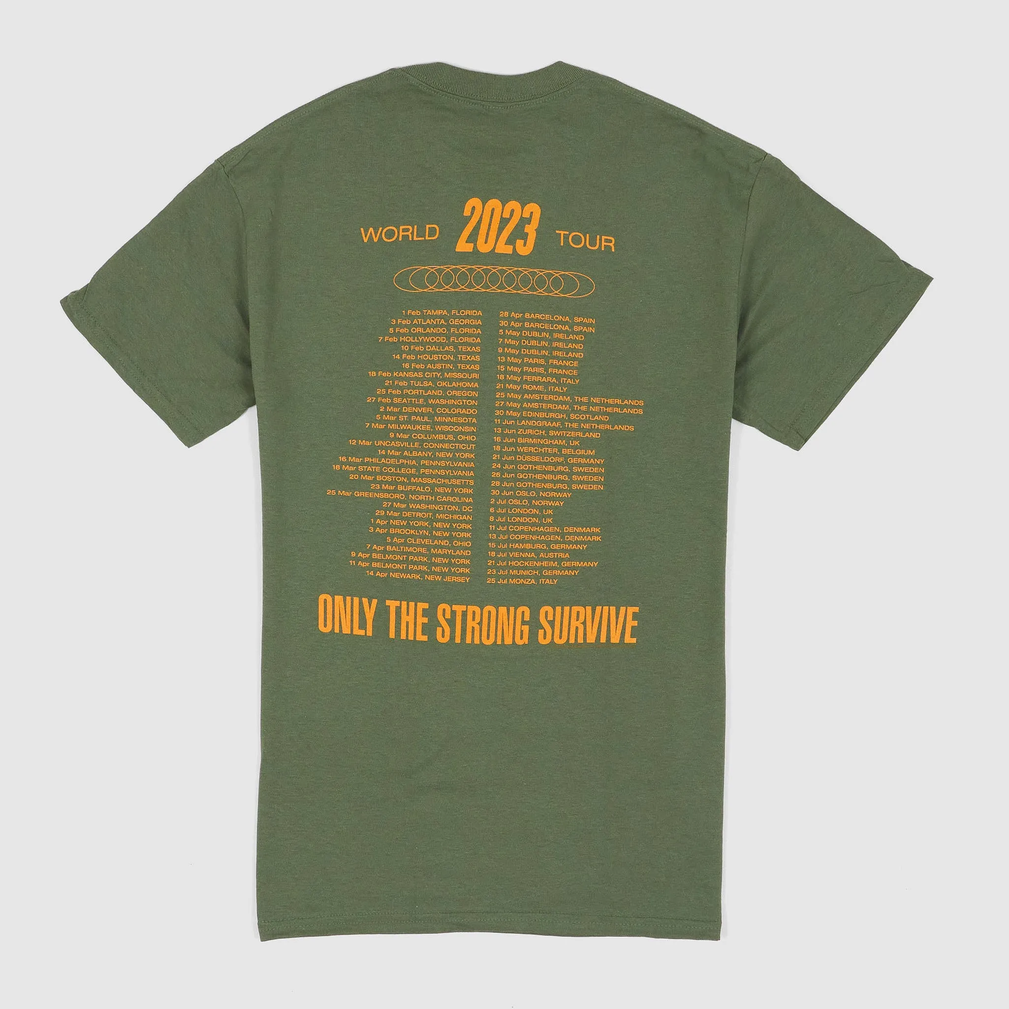 Bruce Springsteen Tour 23 Crew Neck Rock T-Shirt sold by DeeCee style product image thumbnail 2
