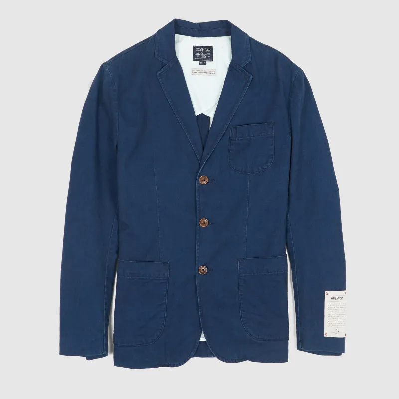 Woolrich Indigo Cotton Blazer sold by DeeCee style