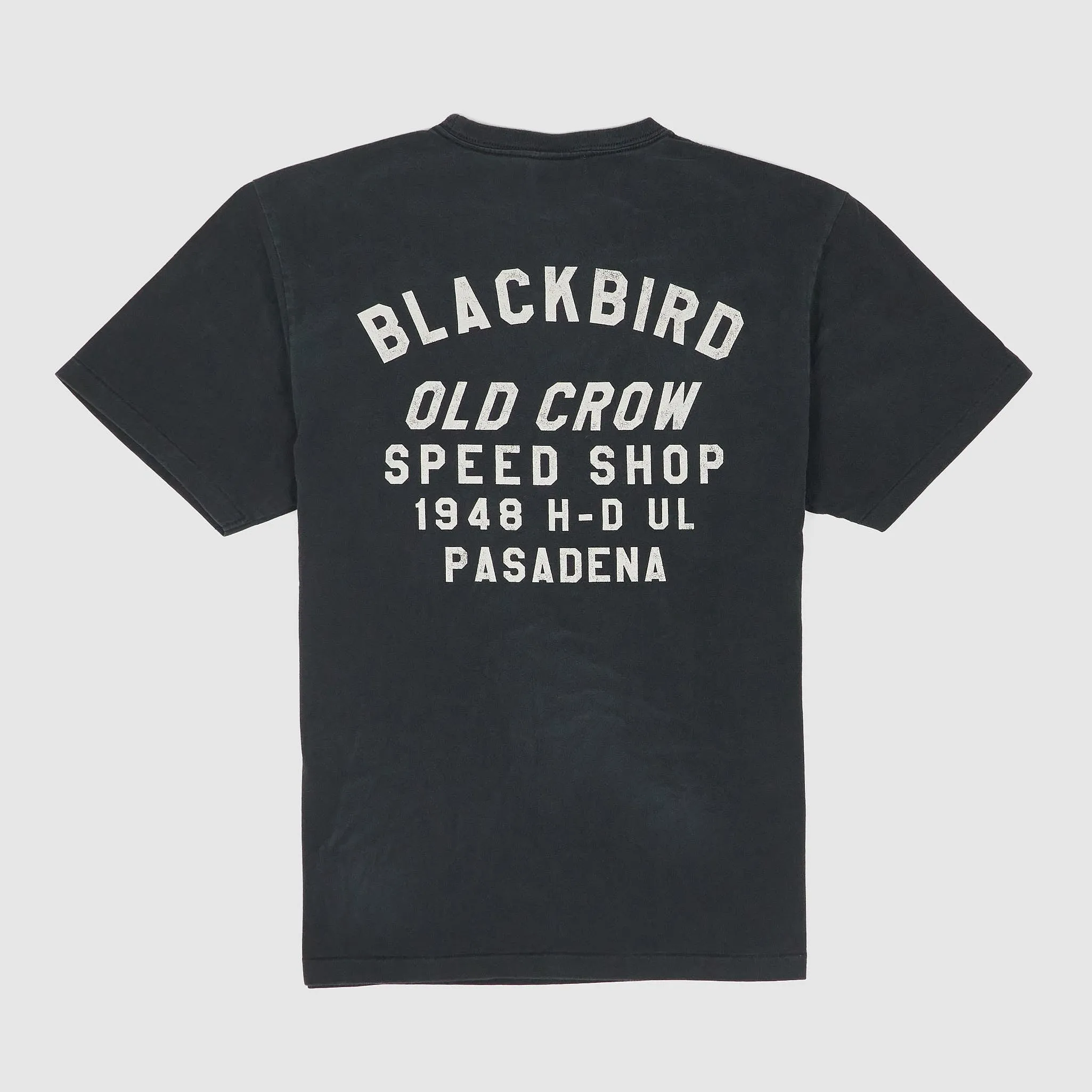 Old Crow Speed Shop by Glad Hand & Co. Blackbird Short Sleeve Crew Neck T-Shirt sold by DeeCee style product image thumbnail 4