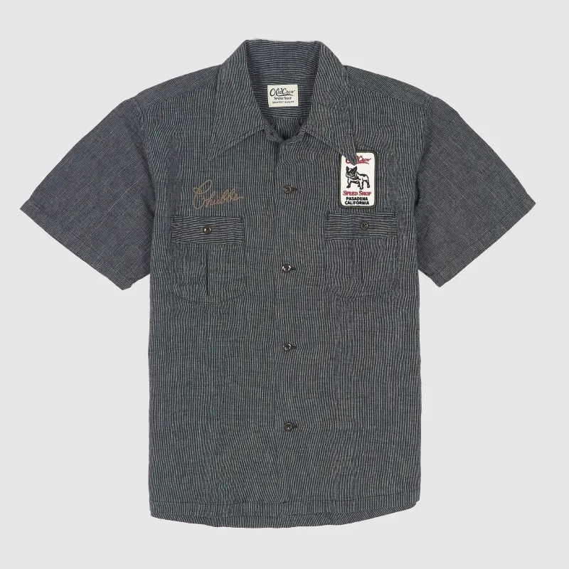 Old Crow Speed Shop by Glad Hand & Co. Duesenberg Short Sleeve Work Shirt sold by DeeCee style