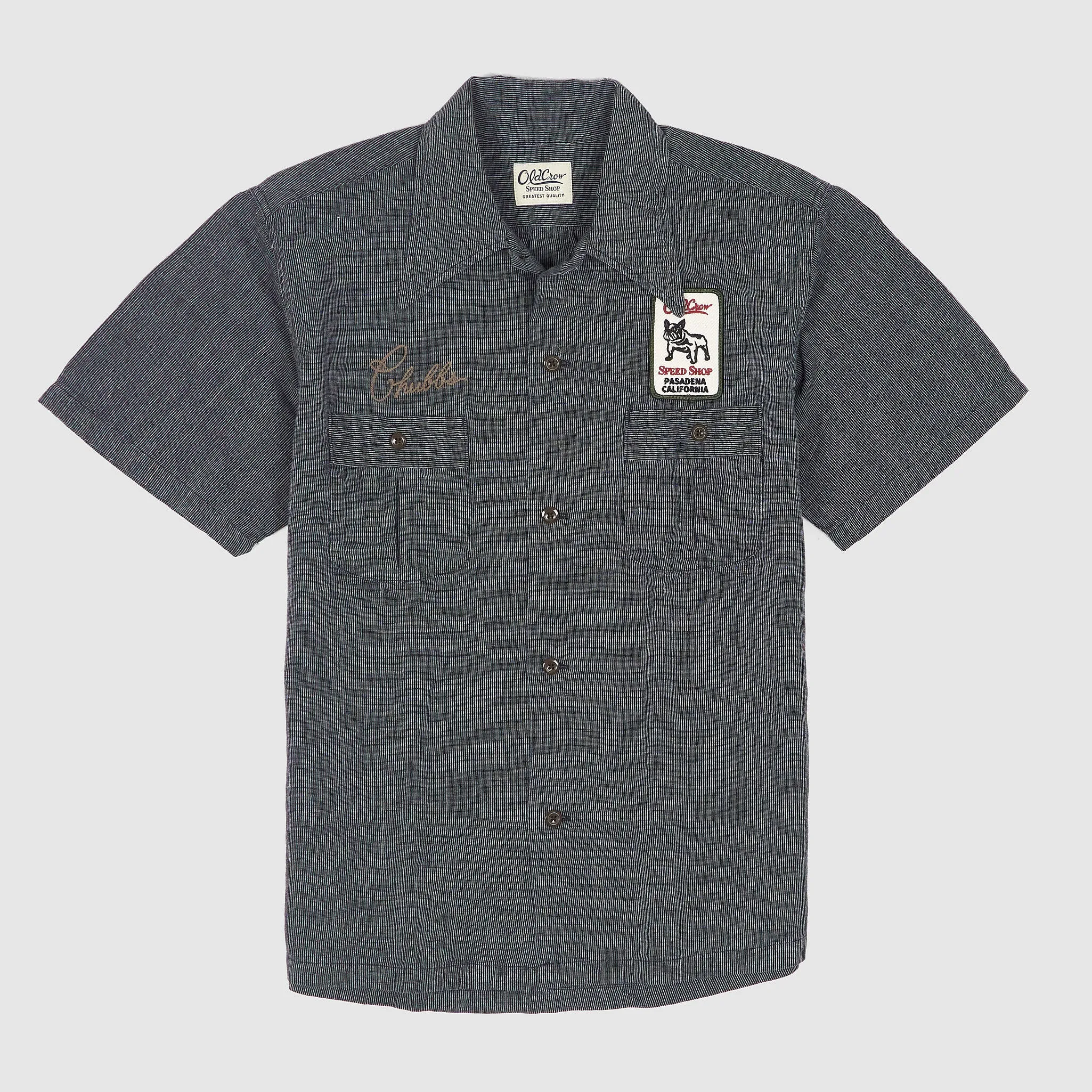 Old Crow Speed Shop by Glad Hand & Co. Duesenberg Short Sleeve Work Shirt sold by DeeCee style