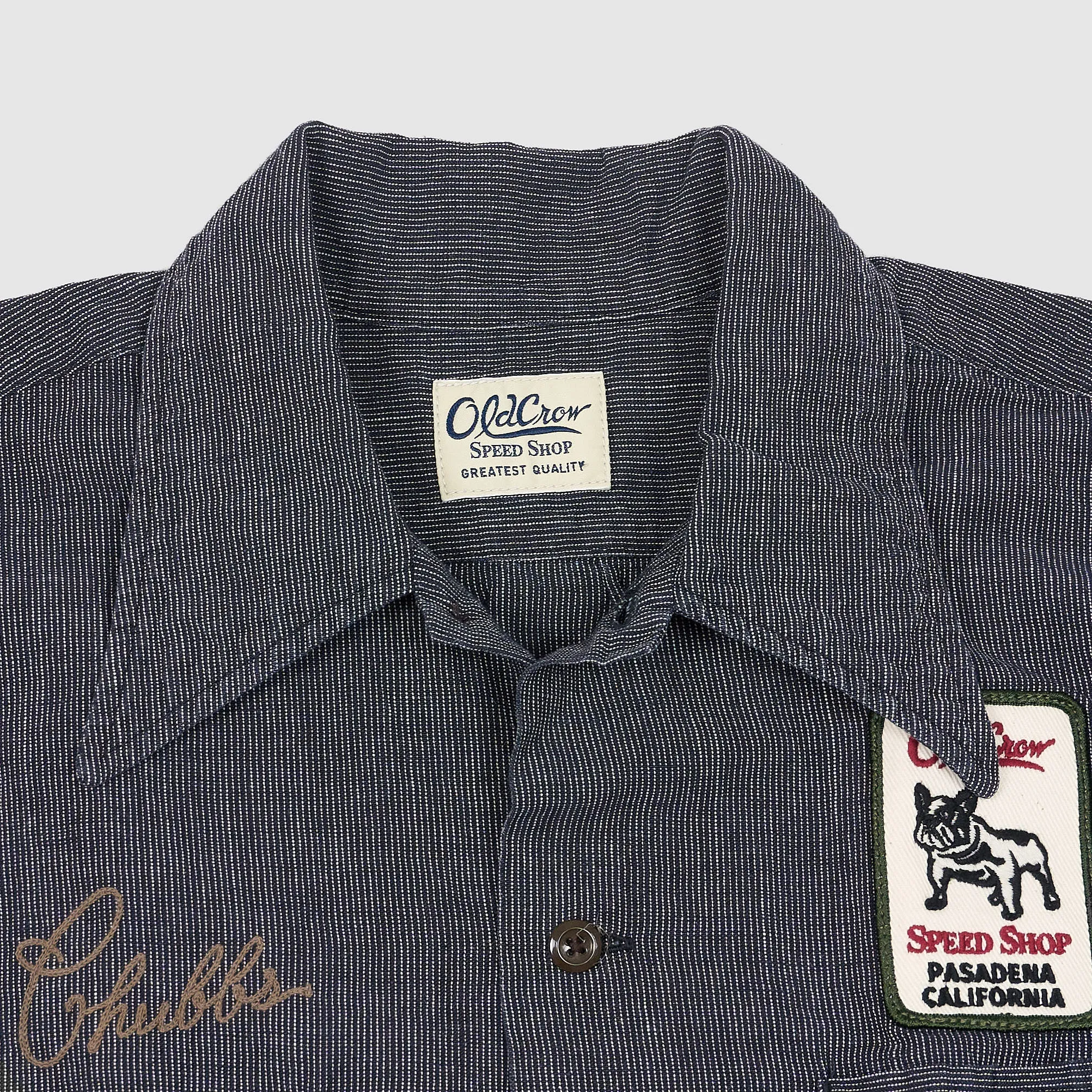 Old Crow Speed Shop by Glad Hand & Co. Duesenberg Short Sleeve Work Shirt sold by DeeCee style product image thumbnail 4