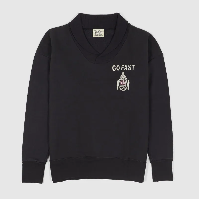 Old Crow Speed Shop by Glad Hand & Co. Shawl Collar Sweater sold by DeeCee style