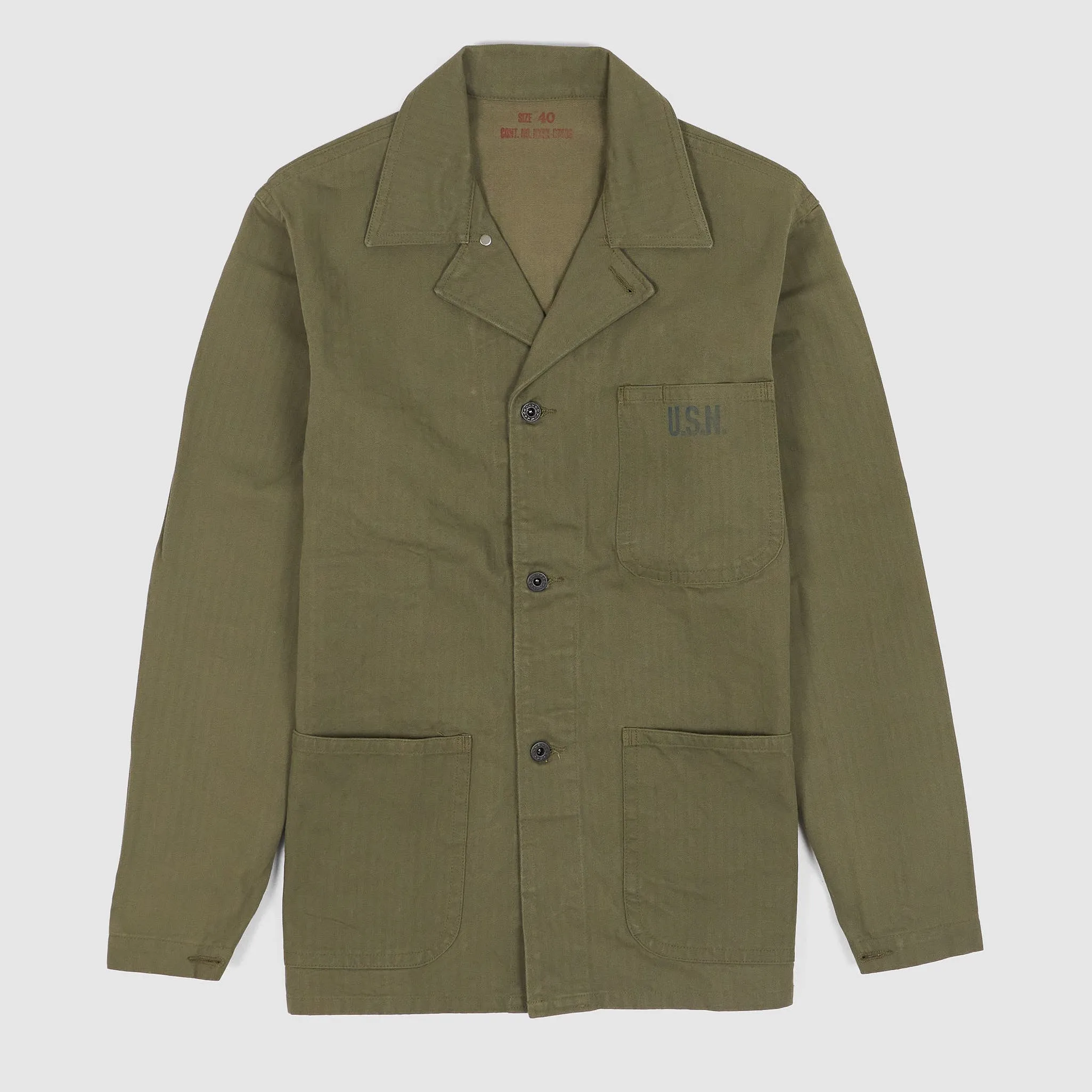 Buzz Rickson`s USN Overshirt Jacket sold by DeeCee style