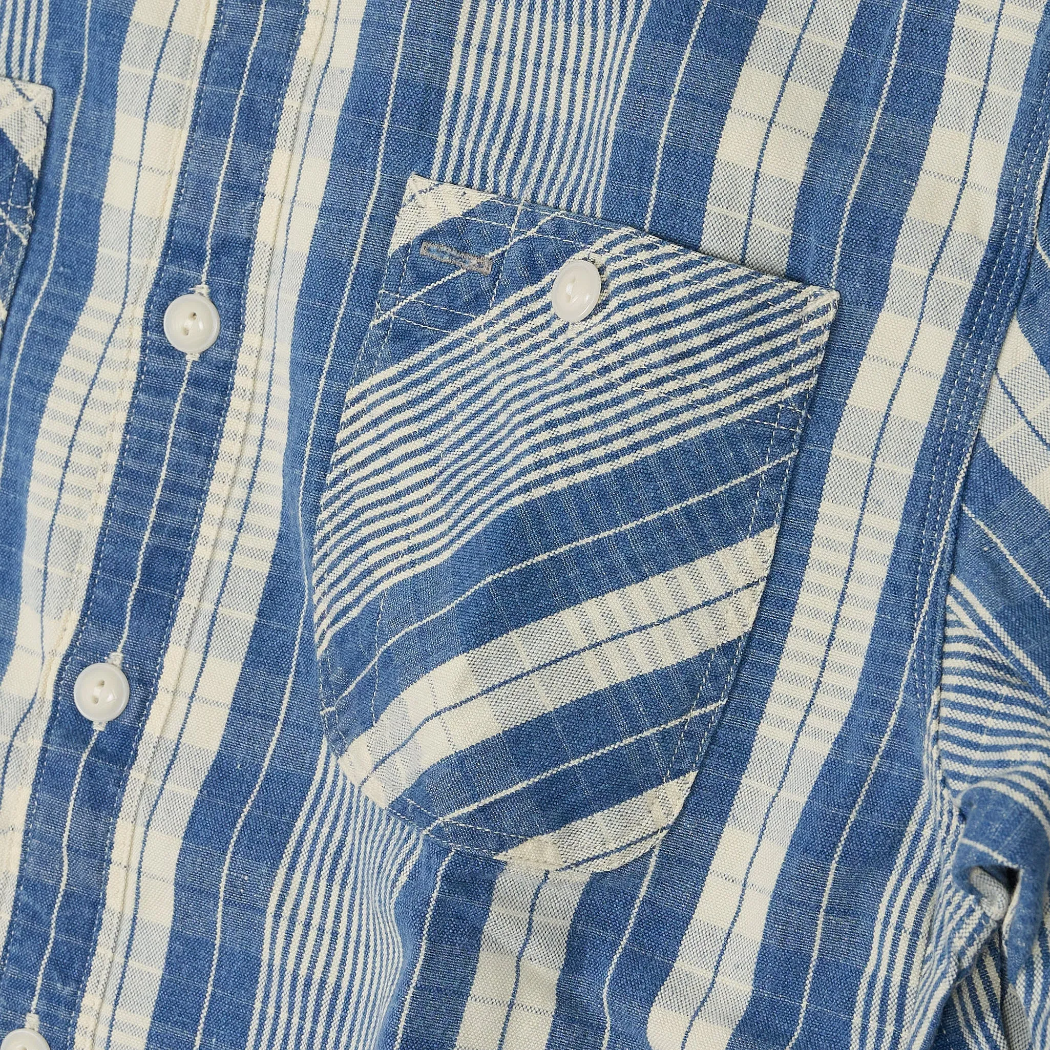 Double RL Long Sleeve Cotton/ Linen Sports Plaid Shirt sold by DeeCee style product image thumbnail 5