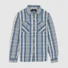 Double RL Long Sleeve Cotton/ Linen Sports Plaid Shirt sold by DeeCee style