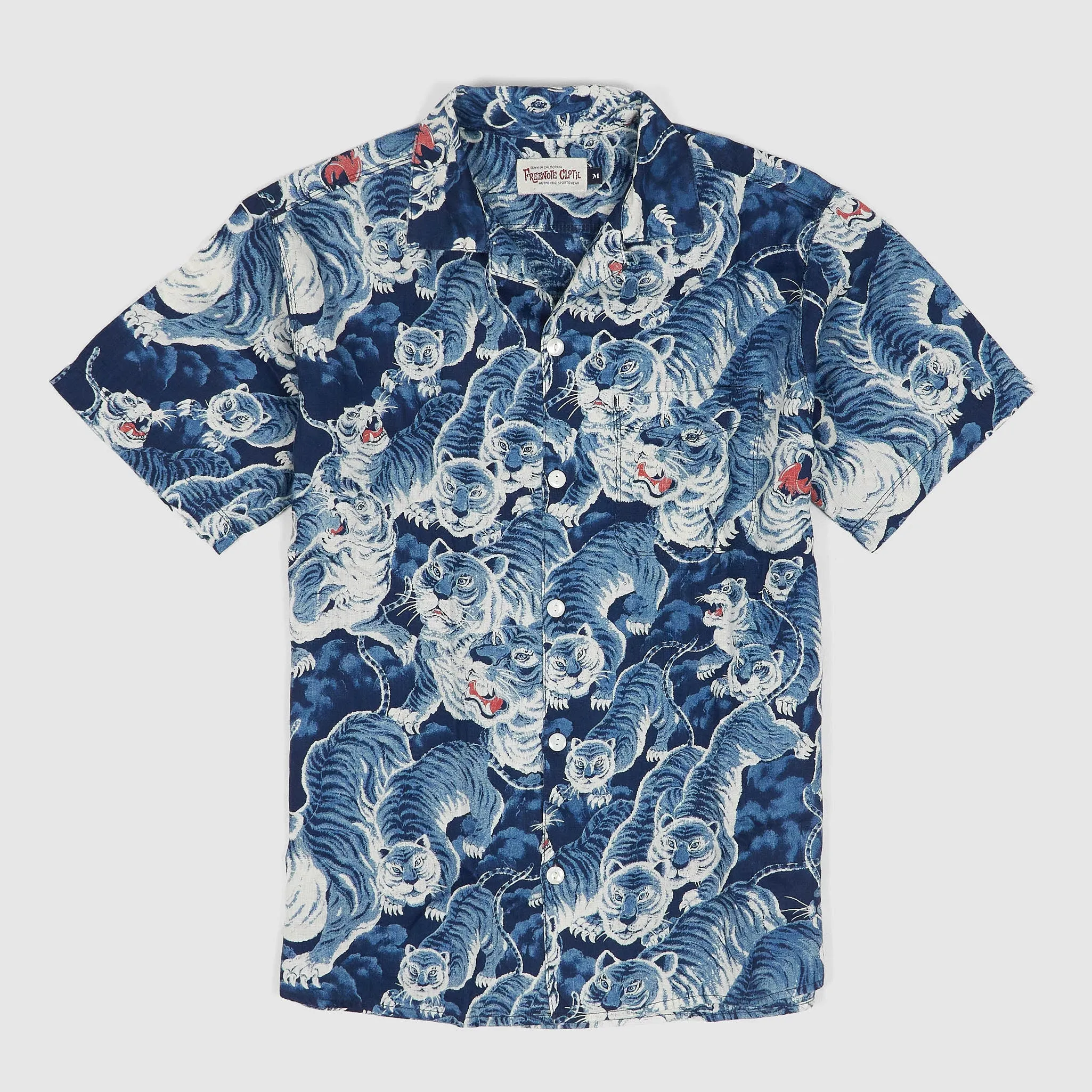 Freenote Cloth Ice Tiger Hawain Shirt sold by DeeCee style