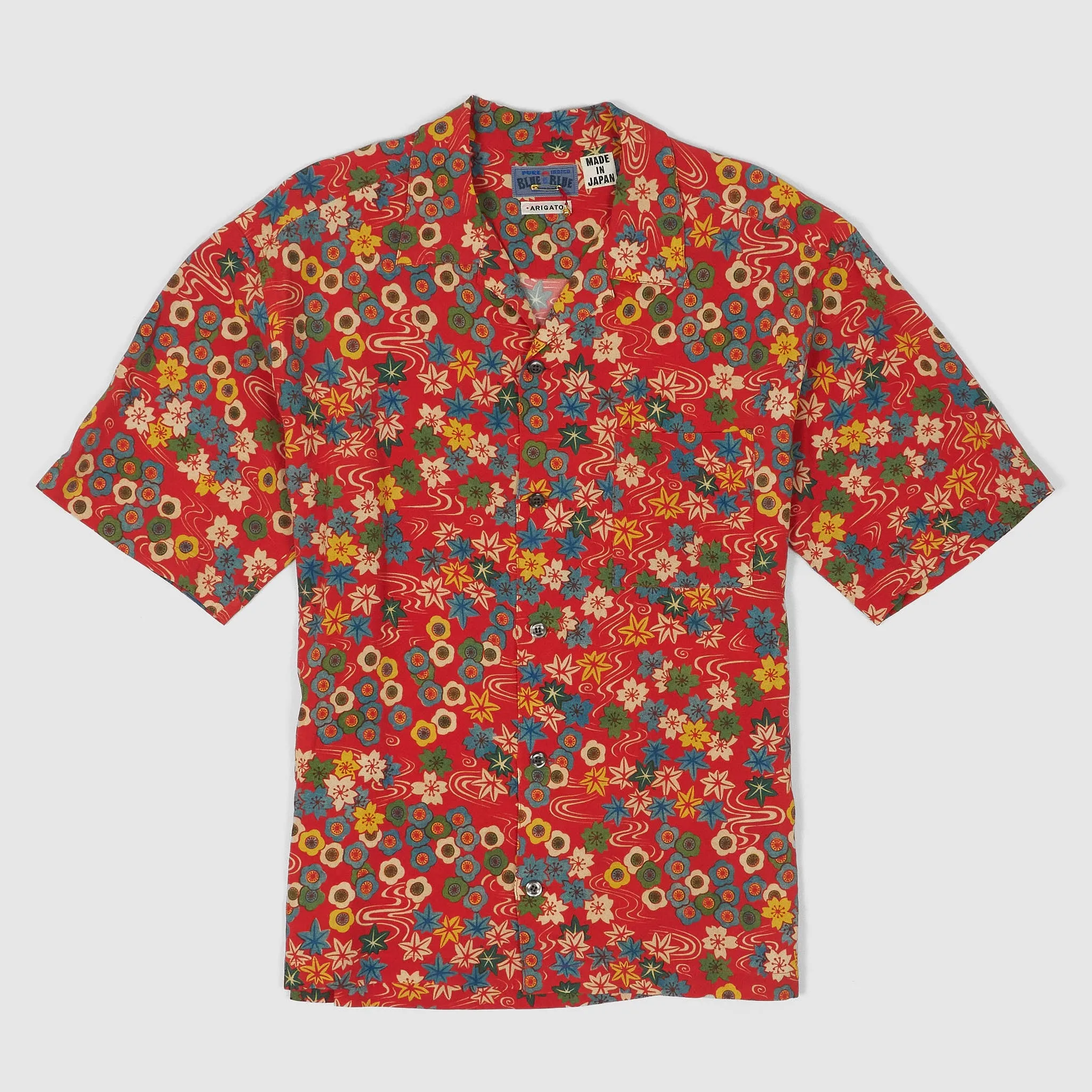 Blue Blue Japan Aloha Short Sleeve Sakura Shirt sold by DeeCee style