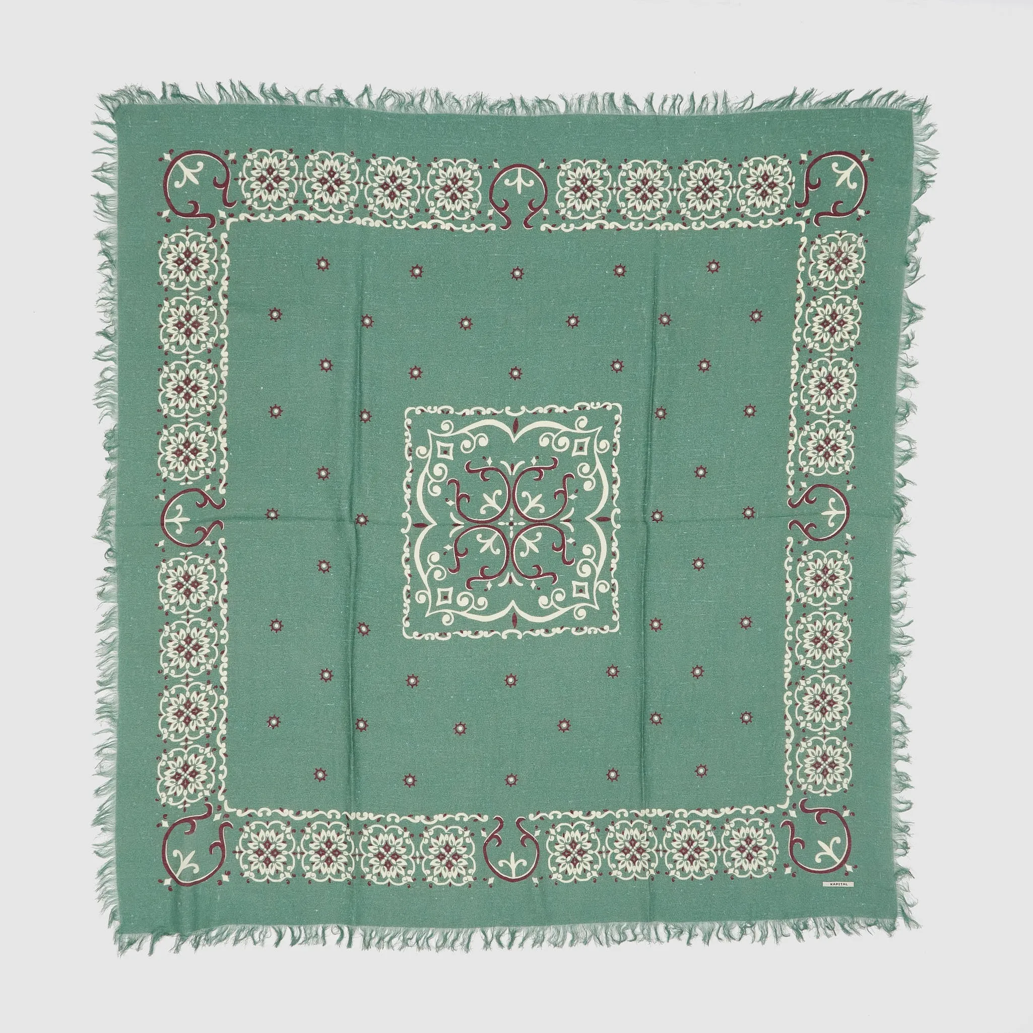 Kapital Fringed Lightweight Scarf sold by DeeCee style