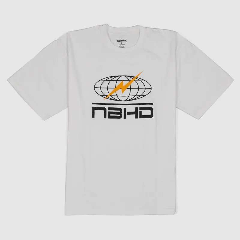 Neighborhood Short Sleeve Global Flash Medium Weight Cotton Crew Neck T-Shirt made by Neighborhood