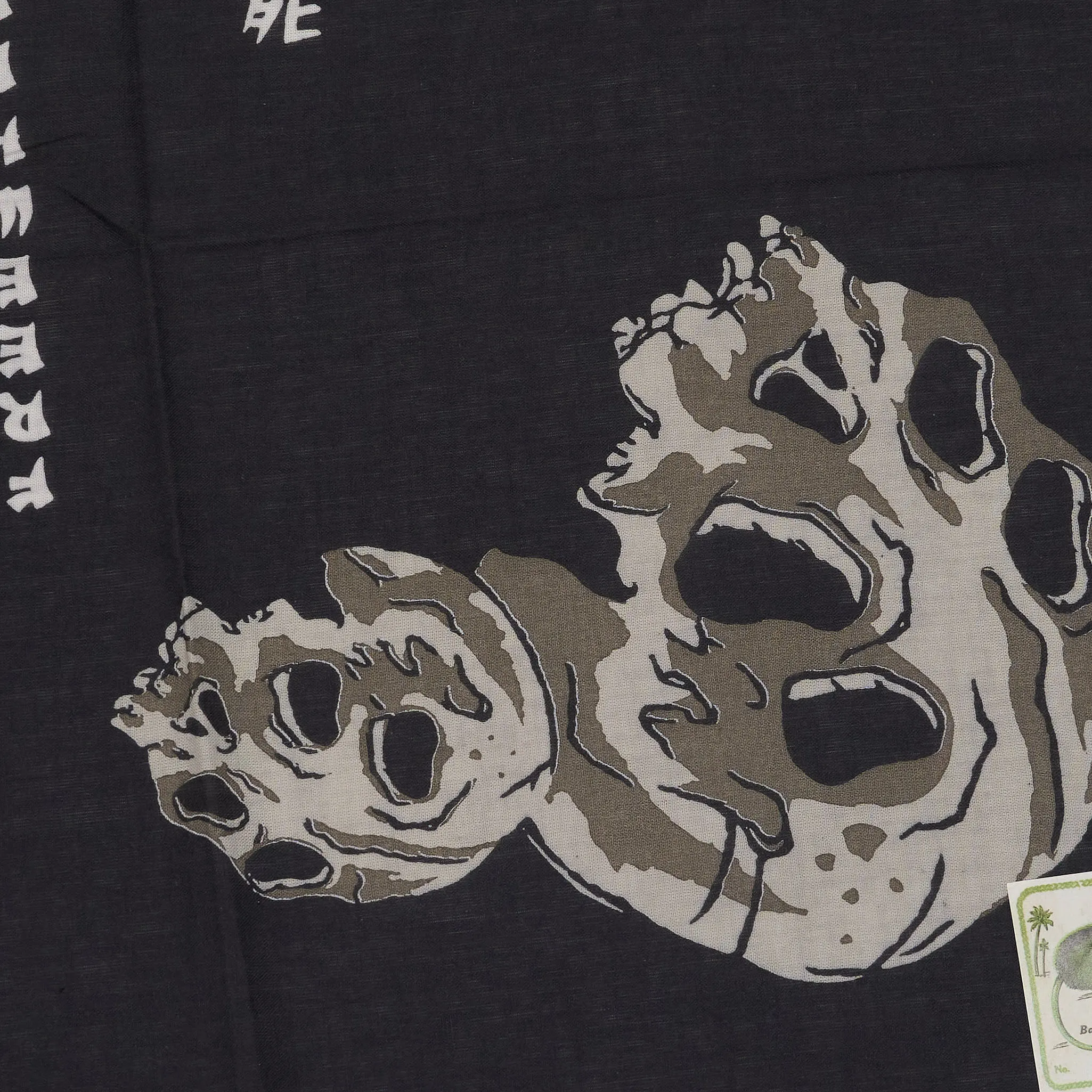 Kapital Black Free Wheel Smile Bandana sold by DeeCee style product image thumbnail 3