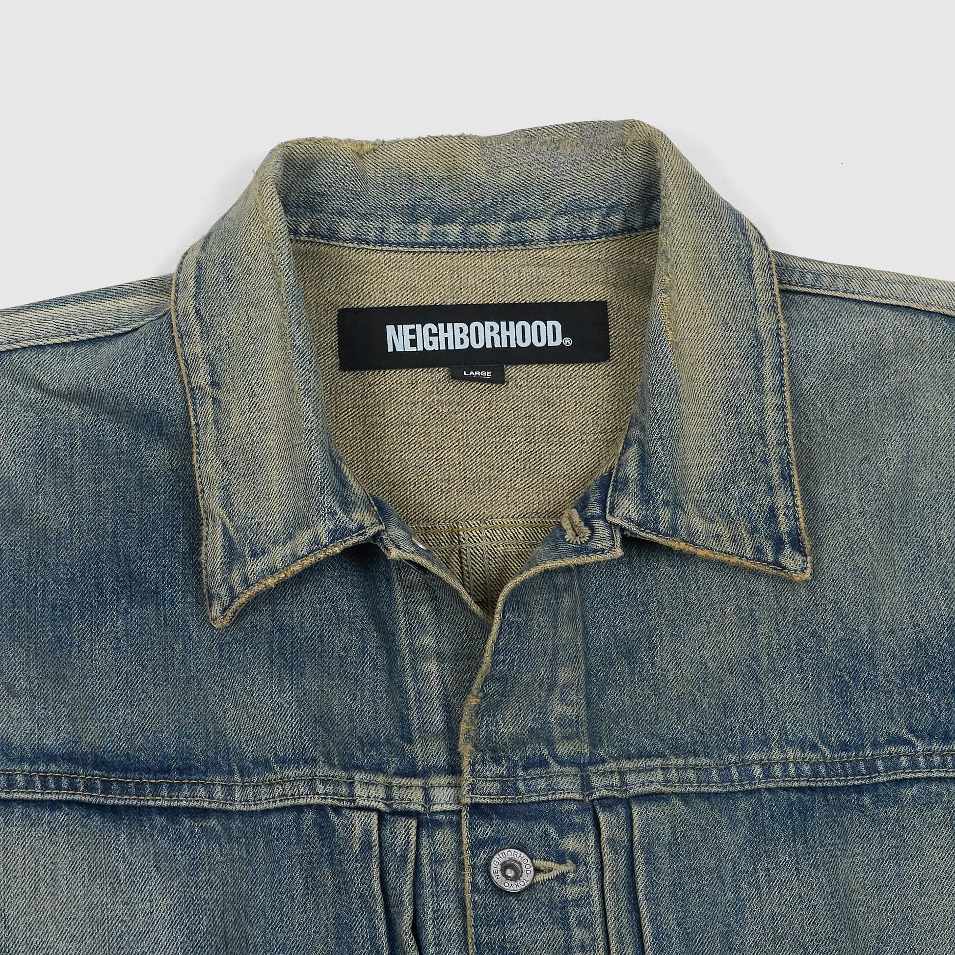 Neighborhood Denim Savage Typed 1 Denim Jacket sold by DeeCee style product image thumbnail 3
